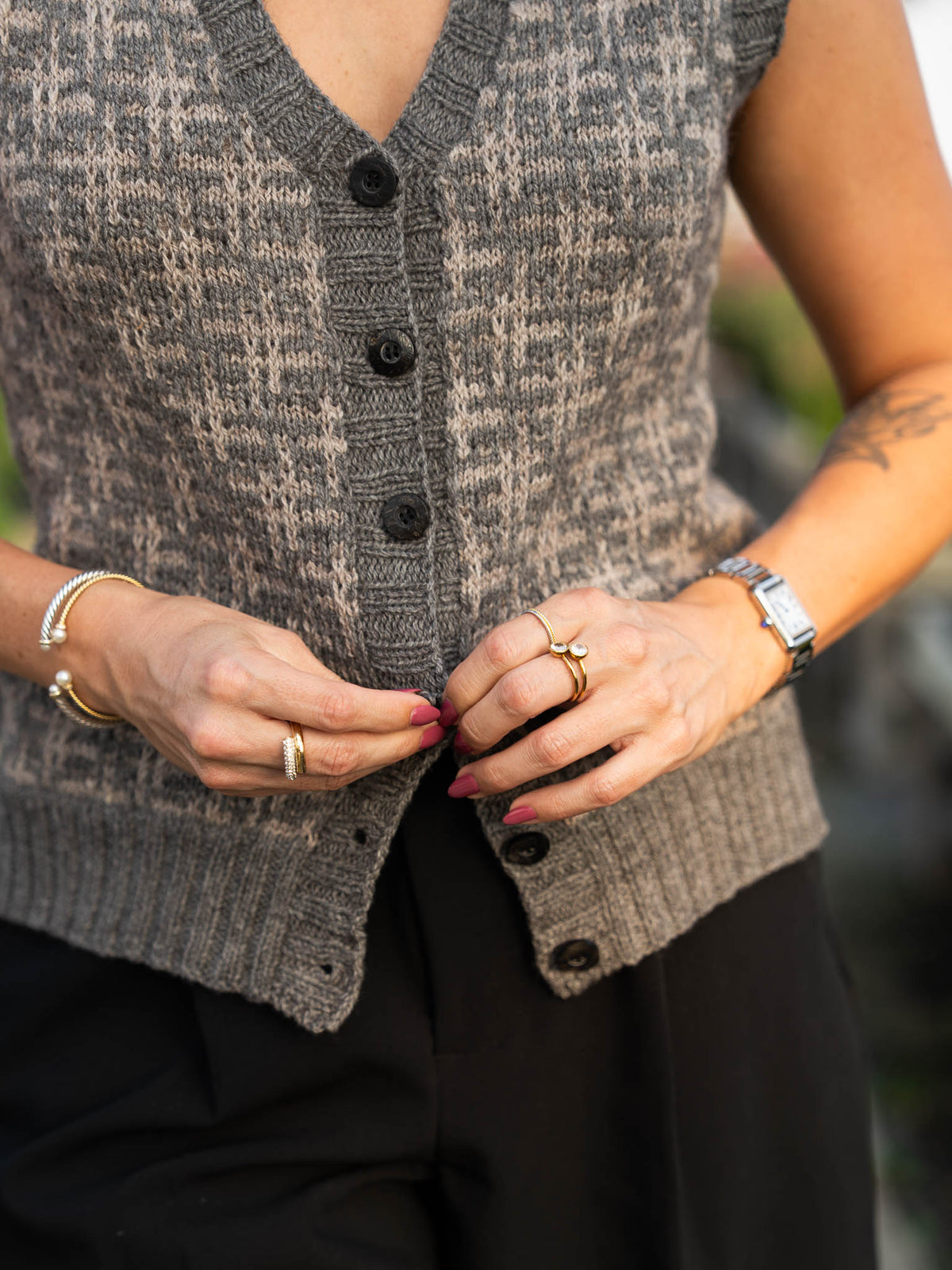 Hatterist Cardigan or Vest <br/><small>sweater knitting pattern</small>