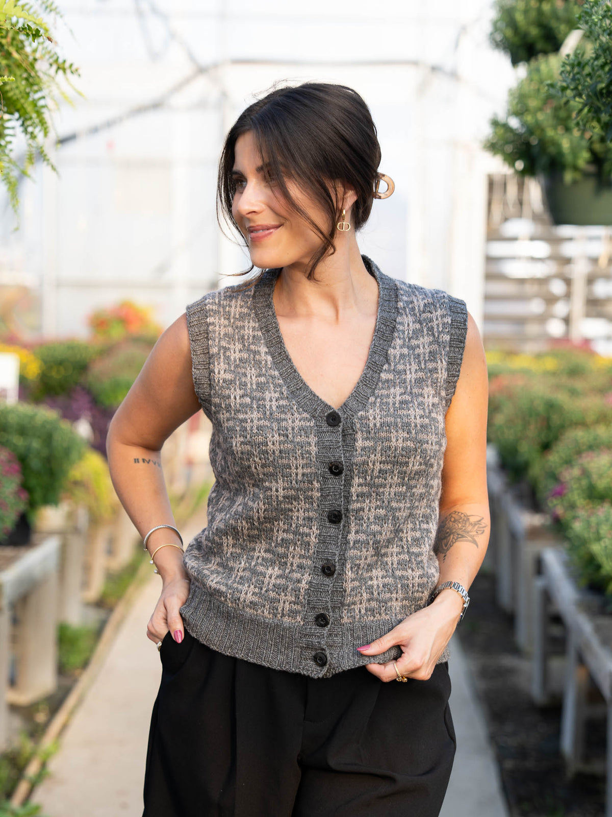 Hatterist Cardigan or Vest <br/><small>sweater knitting pattern</small>