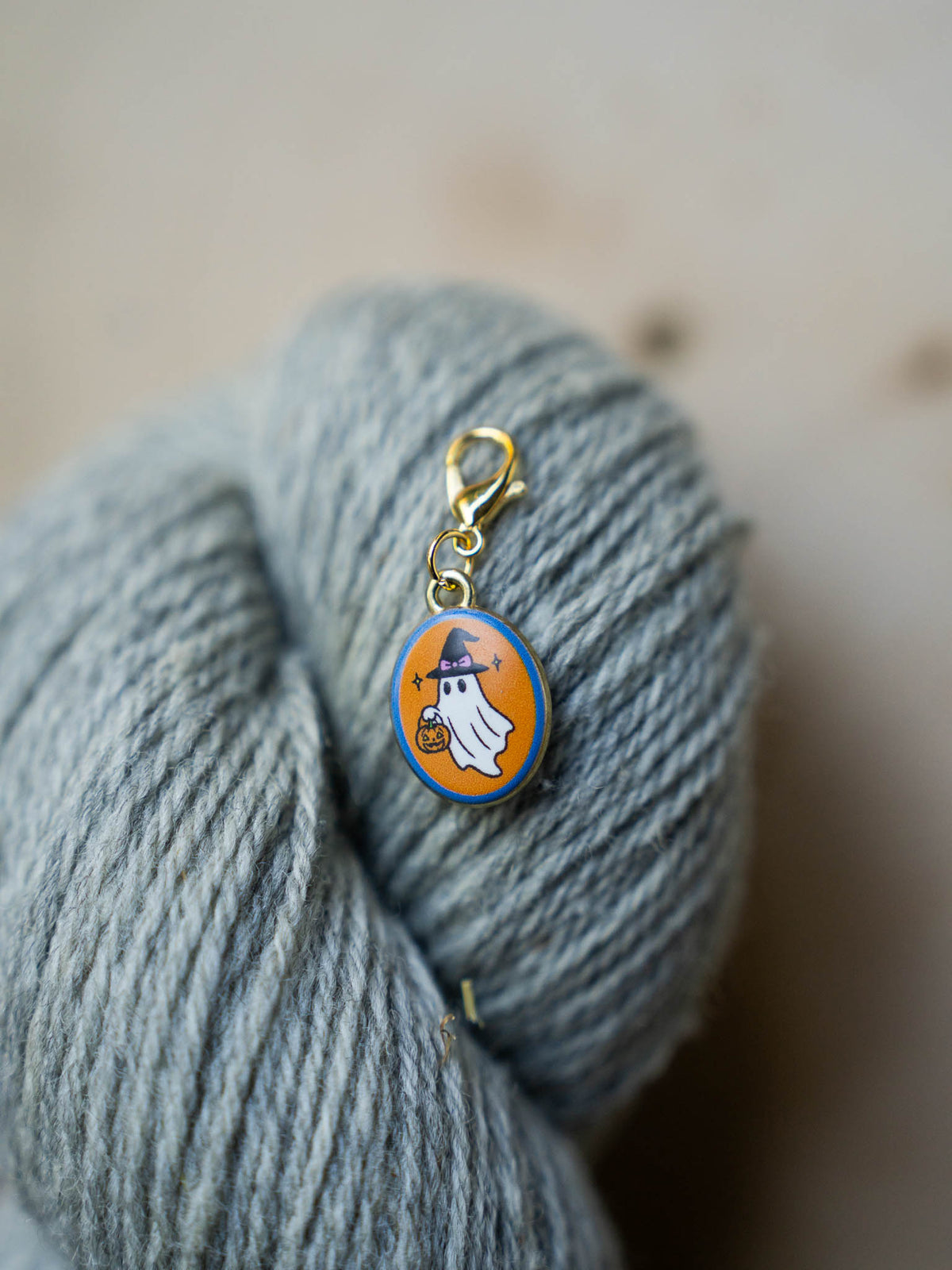 Spooky Ceramic Ghost Stitch Marker