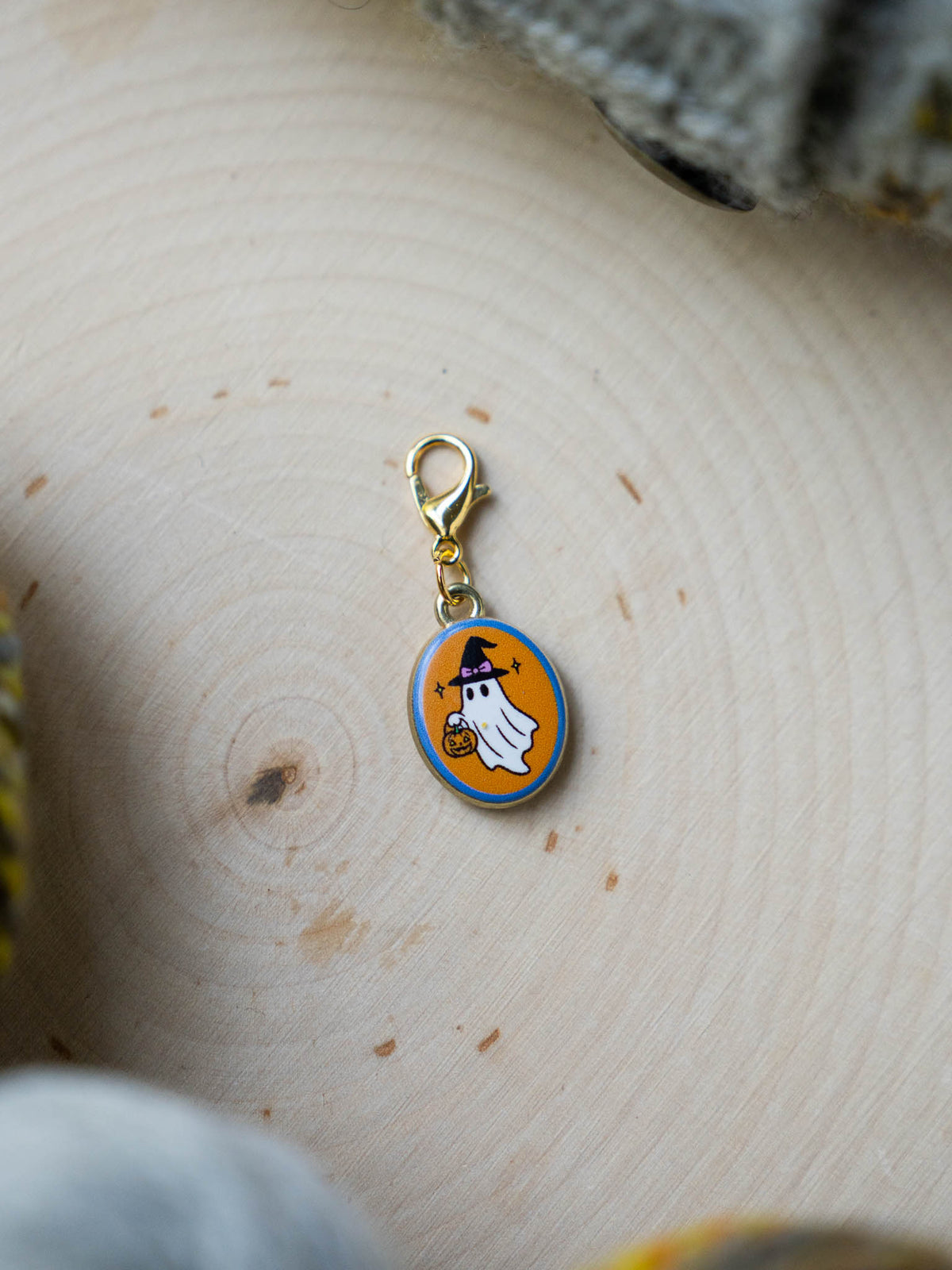 Spooky Ceramic Ghost Stitch Marker