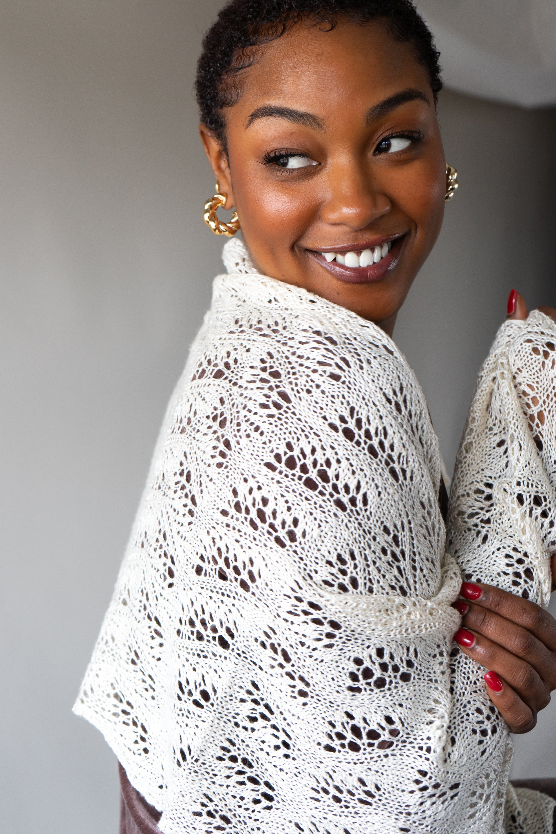 Japanese Feather Stole or Scarf <br/><small>knitting pattern</small>