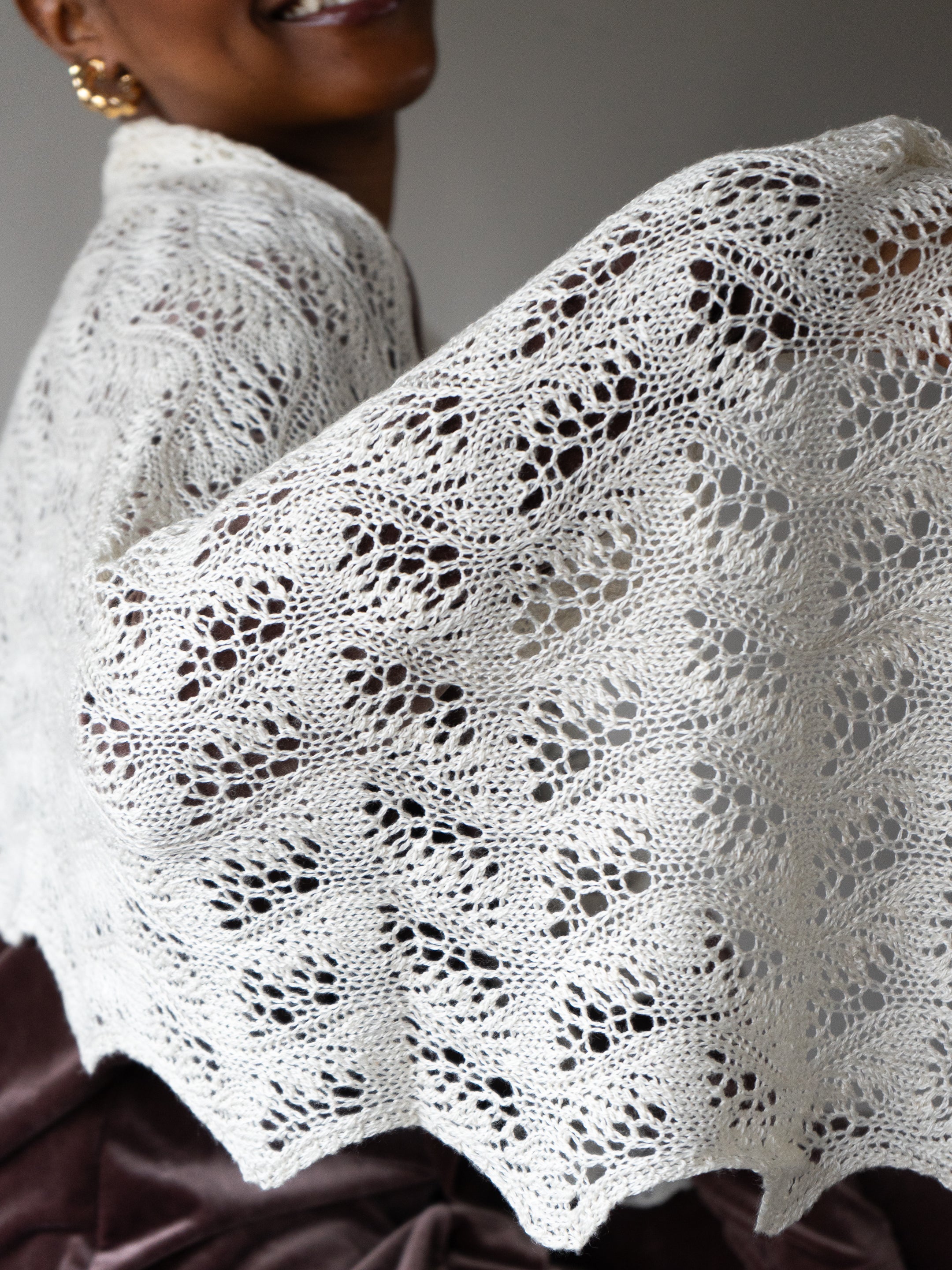 Japanese Feather Stole or Scarf <br/><small>knitting pattern</small>
