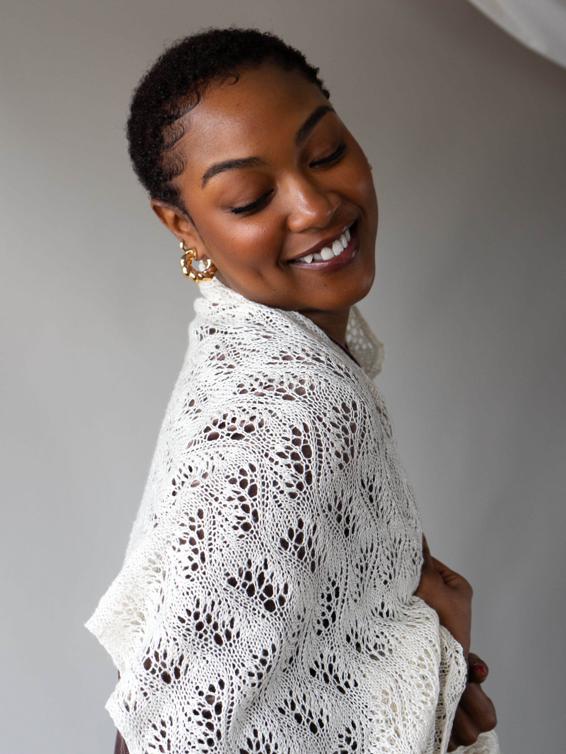 Japanese Feather Stole or Scarf <br/><small>knitting pattern</small>