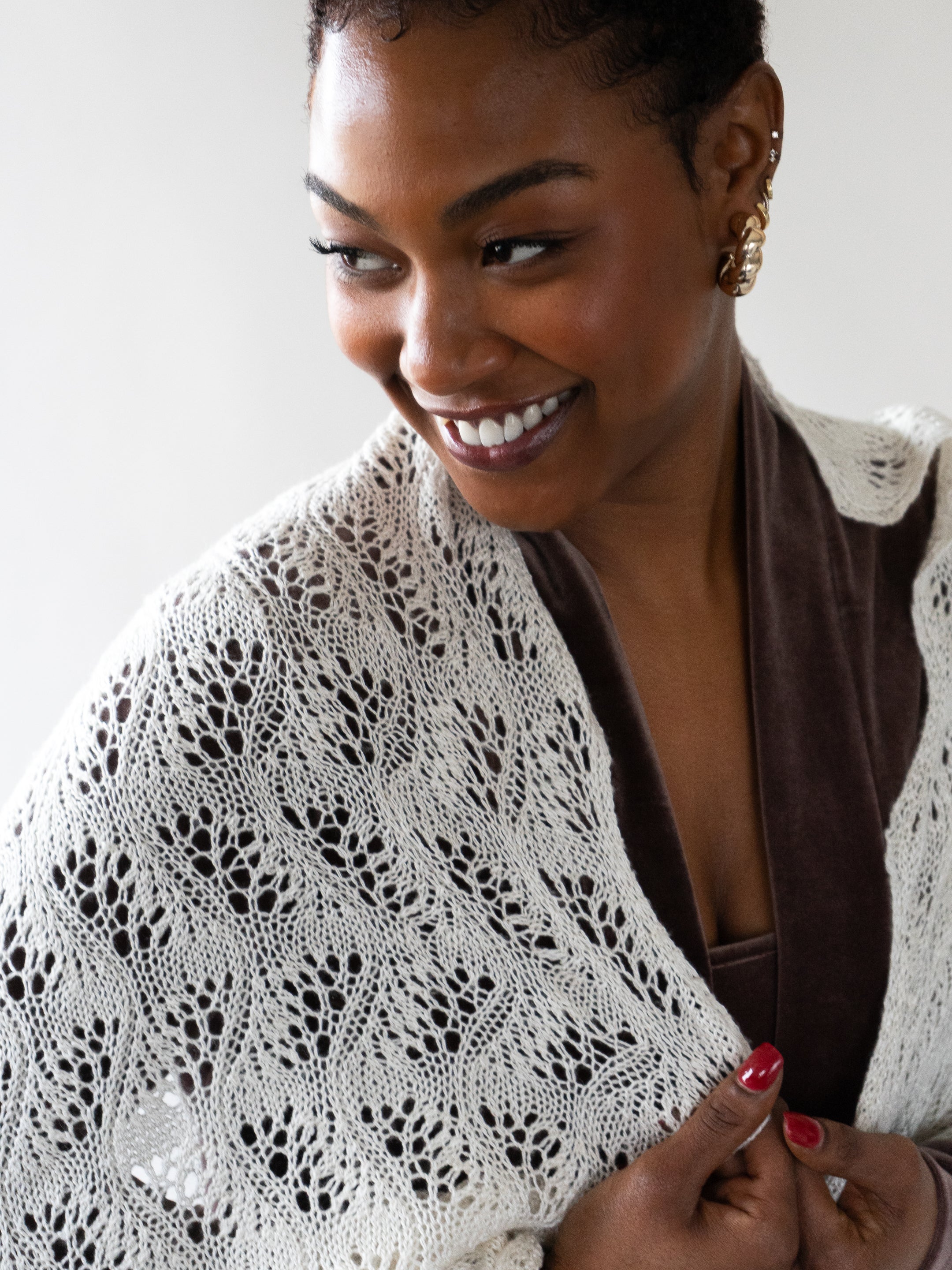 Japanese Feather Stole or Scarf <br/><small>knitting pattern</small>
