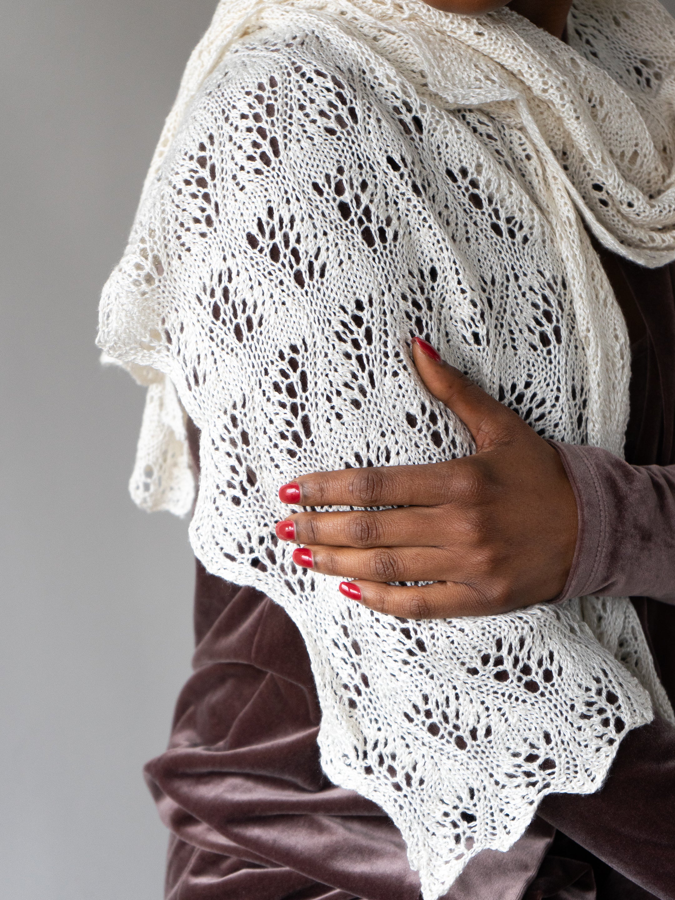 Japanese Feather Stole or Scarf <br/><small>knitting pattern</small>