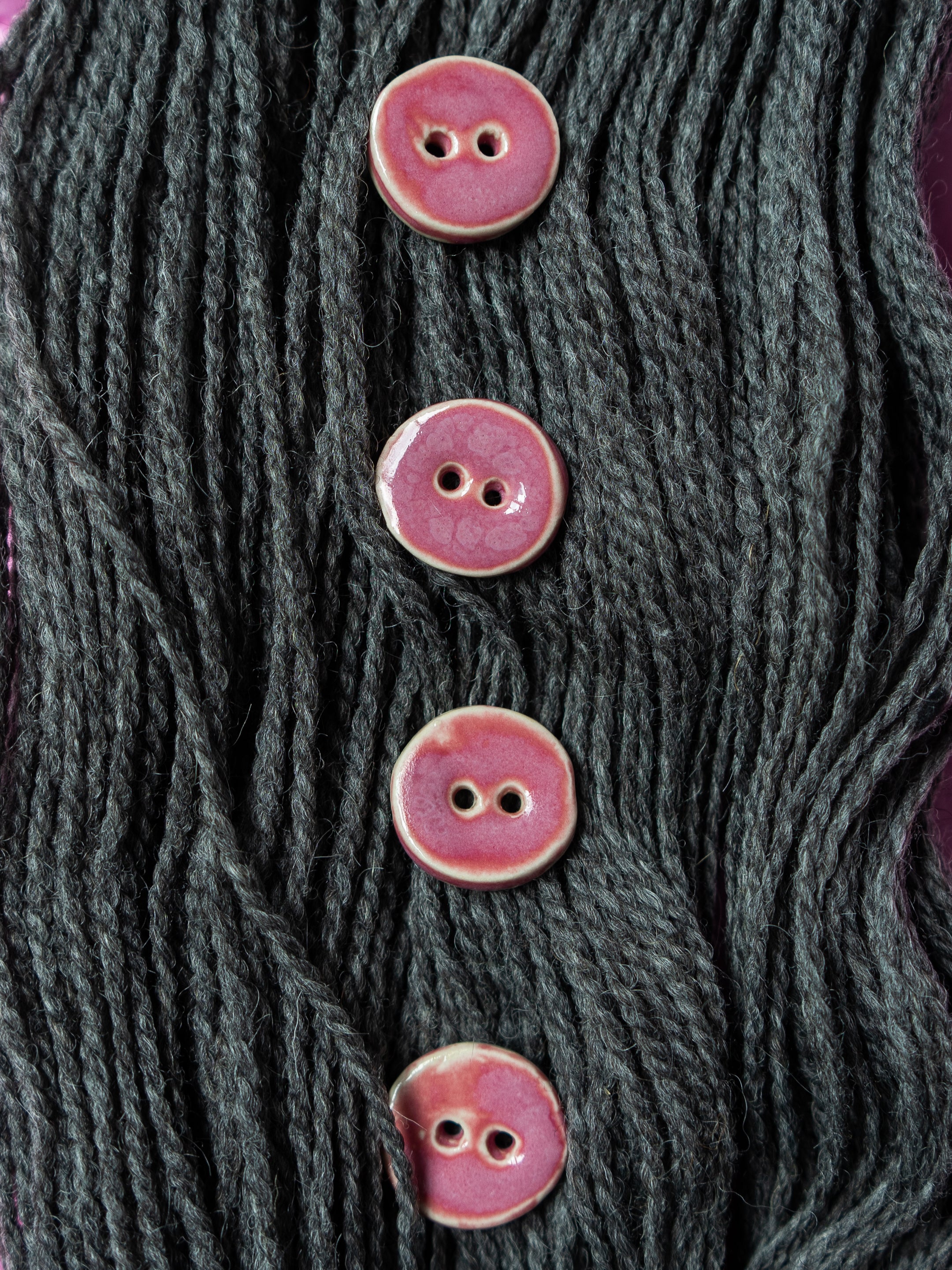 Linda's Buttons Pink Tulip