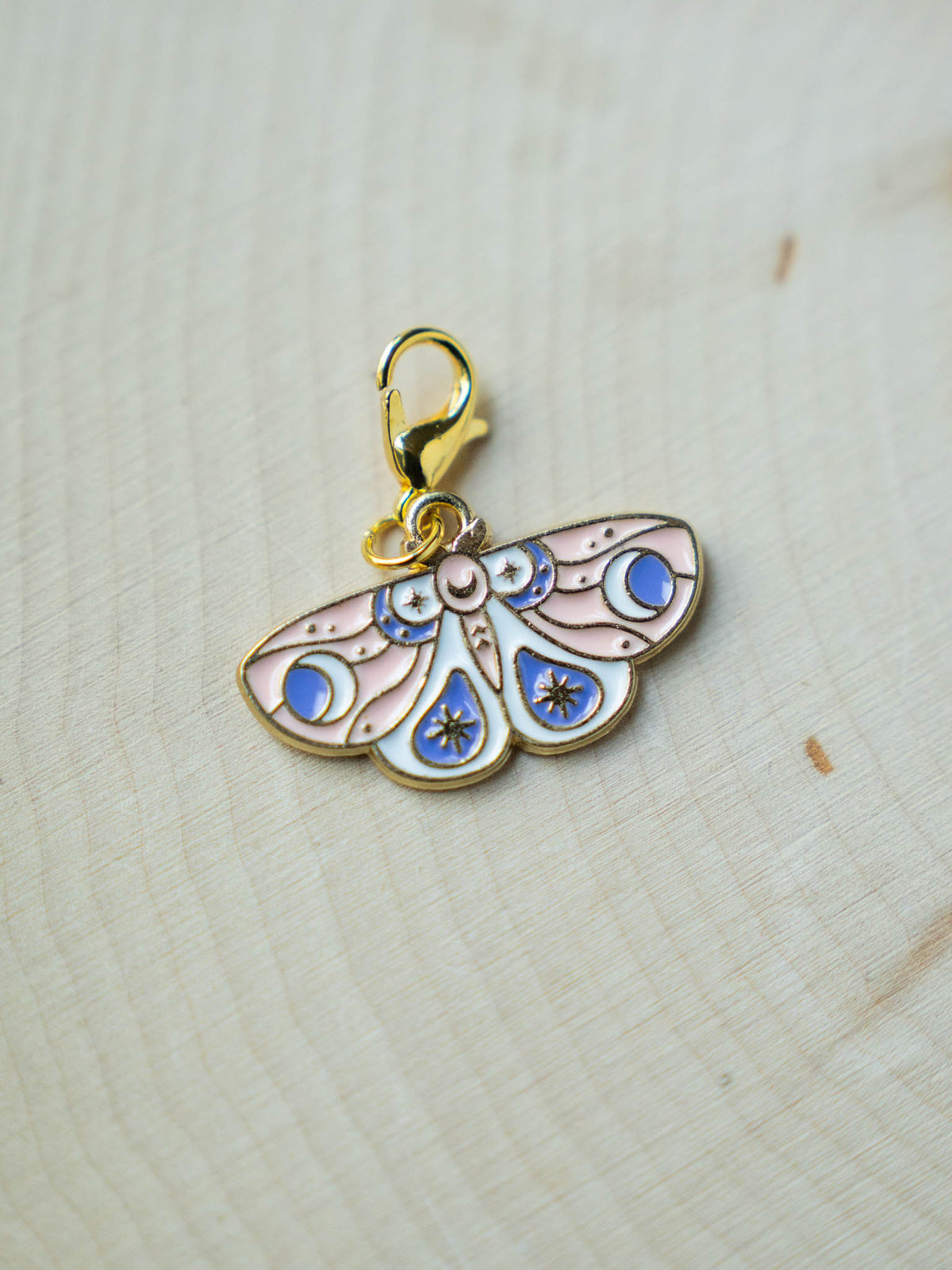 Colorful Moth Stitch Markers