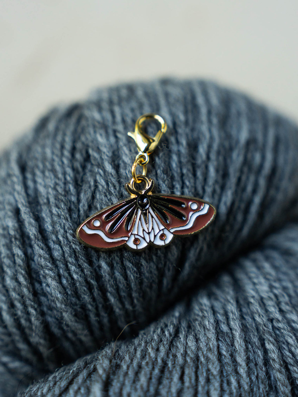 Colorful Moth Stitch Markers