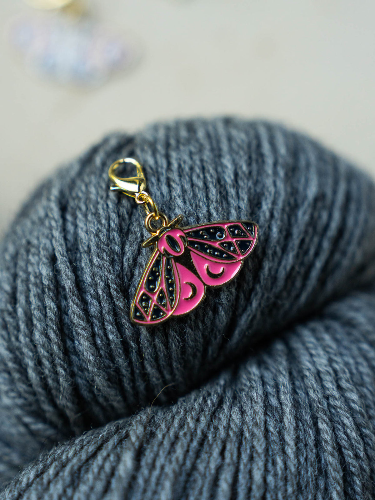 Colorful Moth Stitch Markers