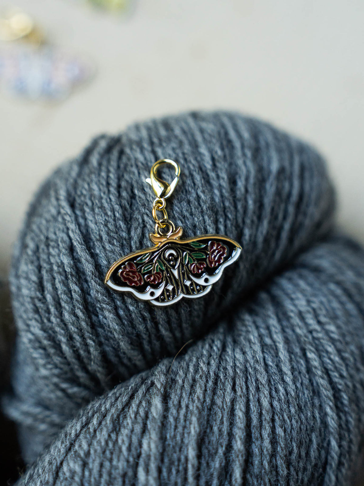 Colorful Moth Stitch Markers