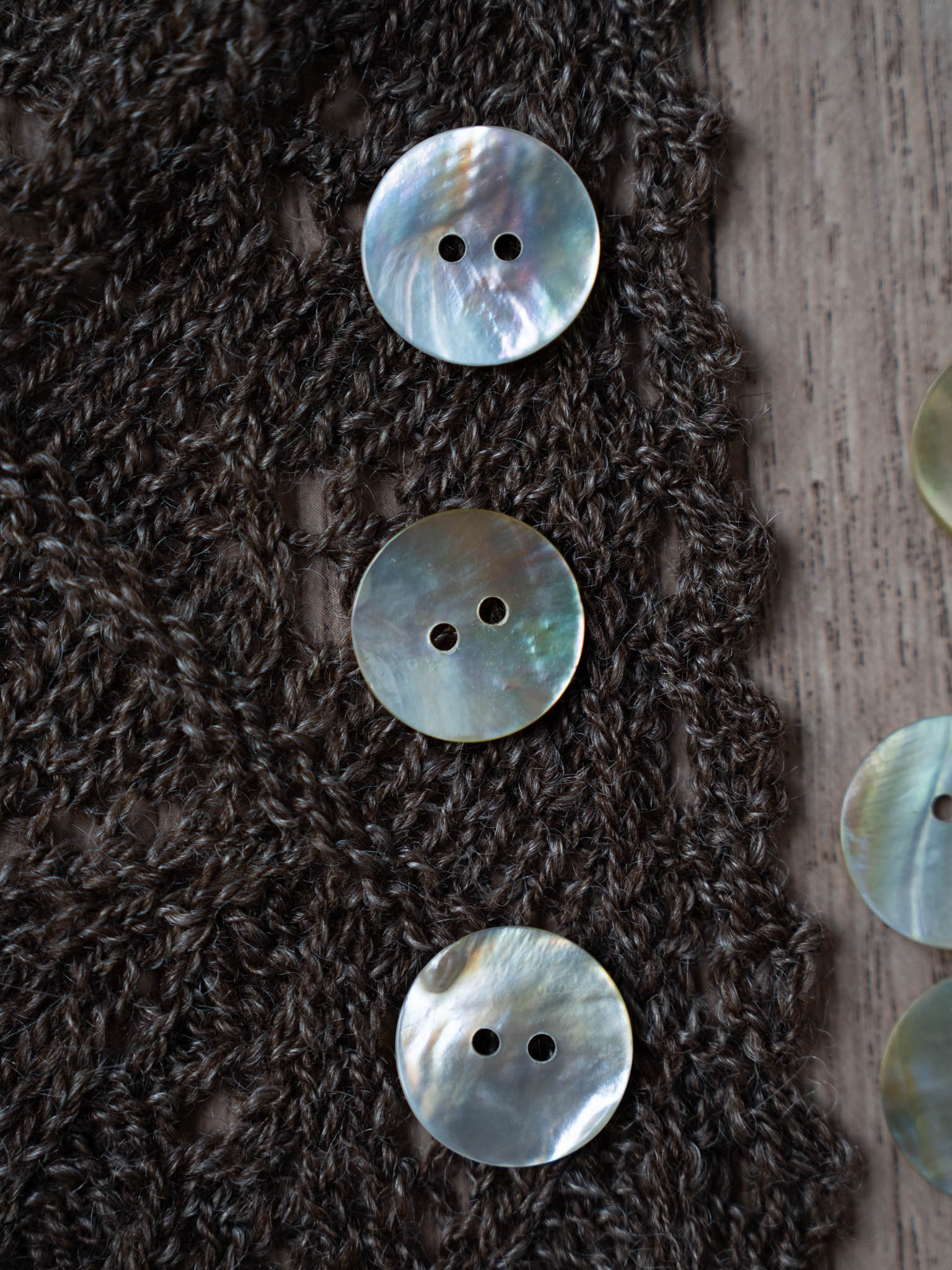 Natural Agoya Shell Button 12mm & 20mm