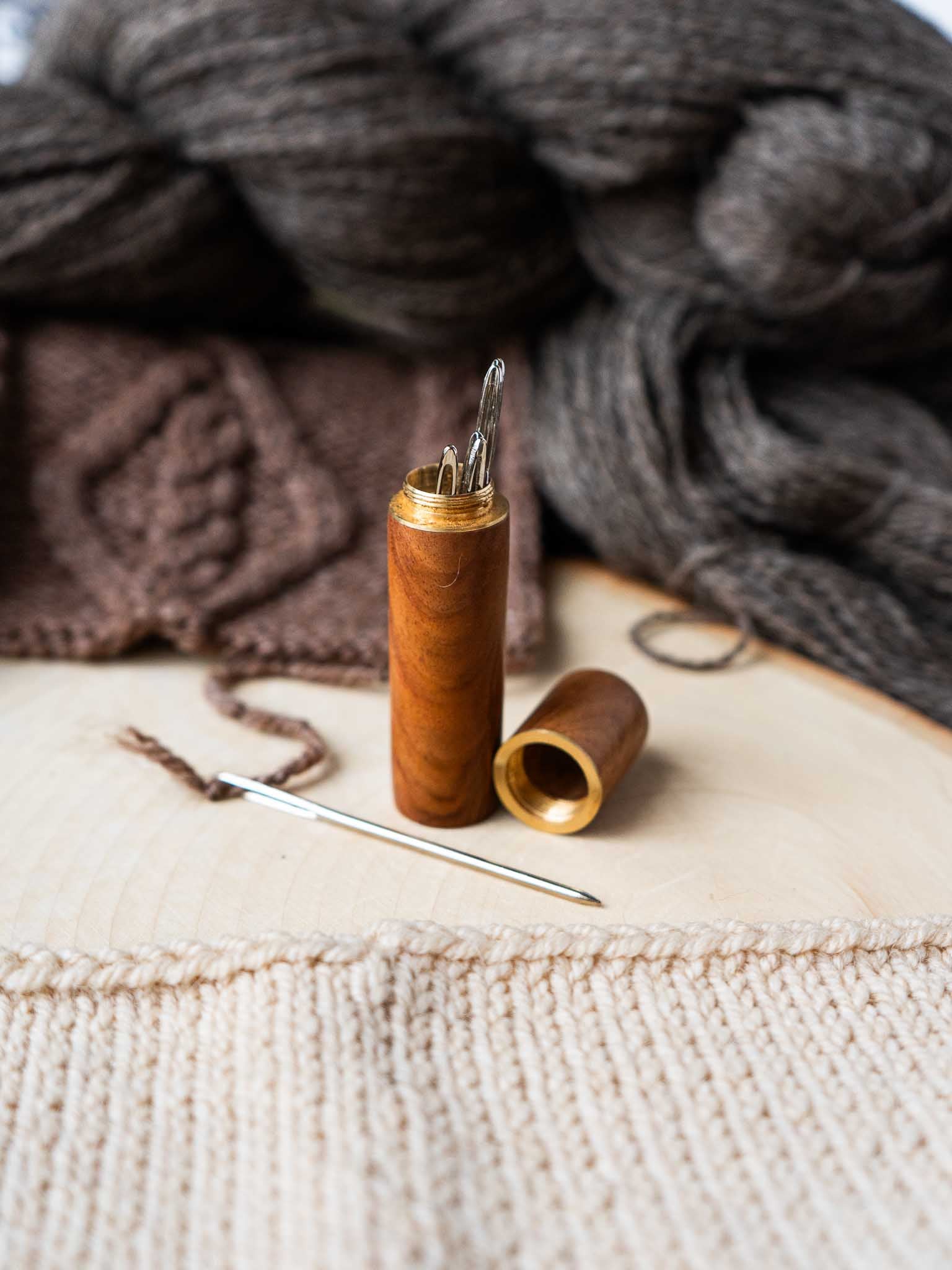 Tapestry Needle Set (9-Pack) with Wooden Mini Storage Box