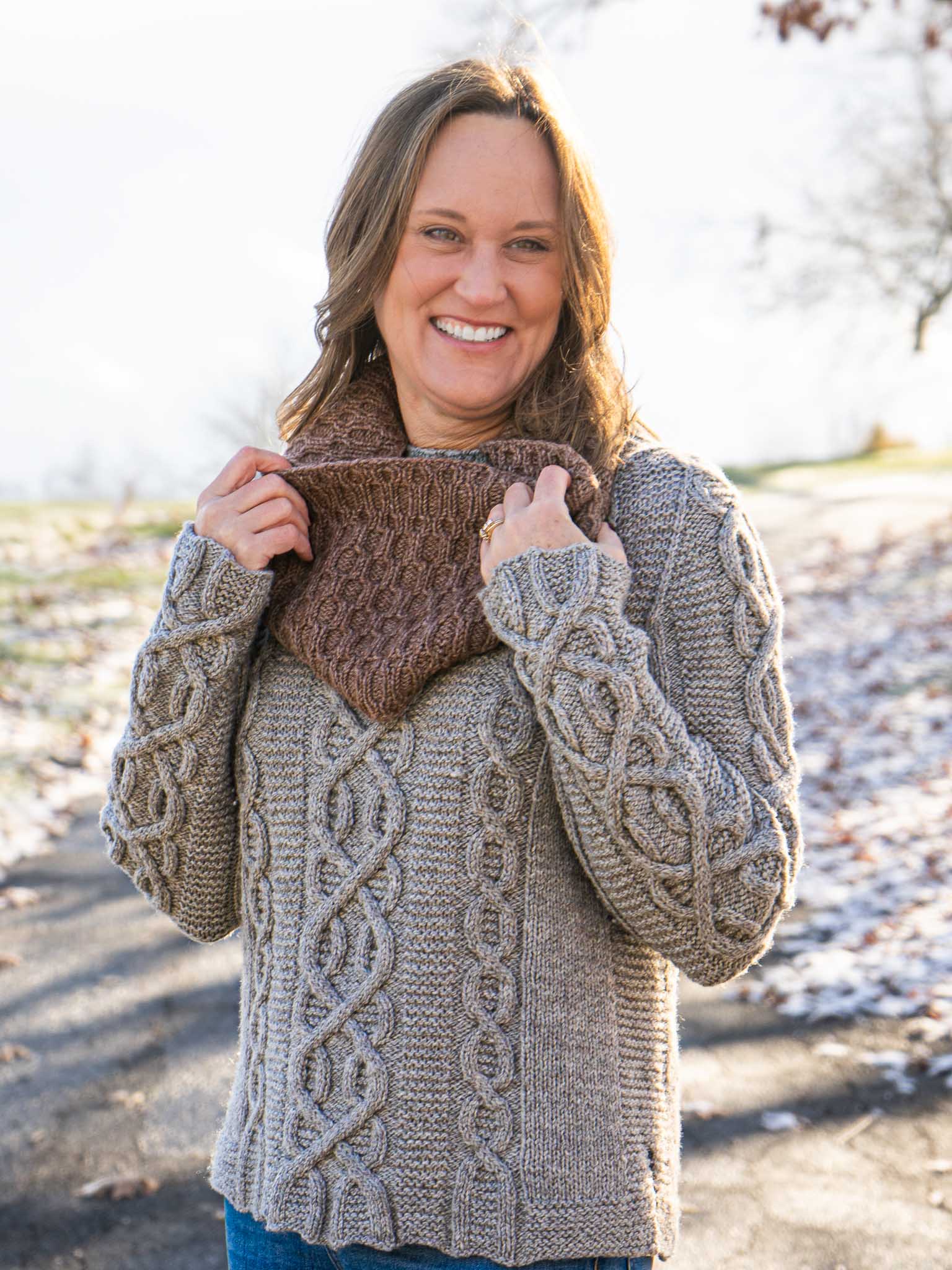 Op Art Cowl <br/><small>knitting pattern</small>