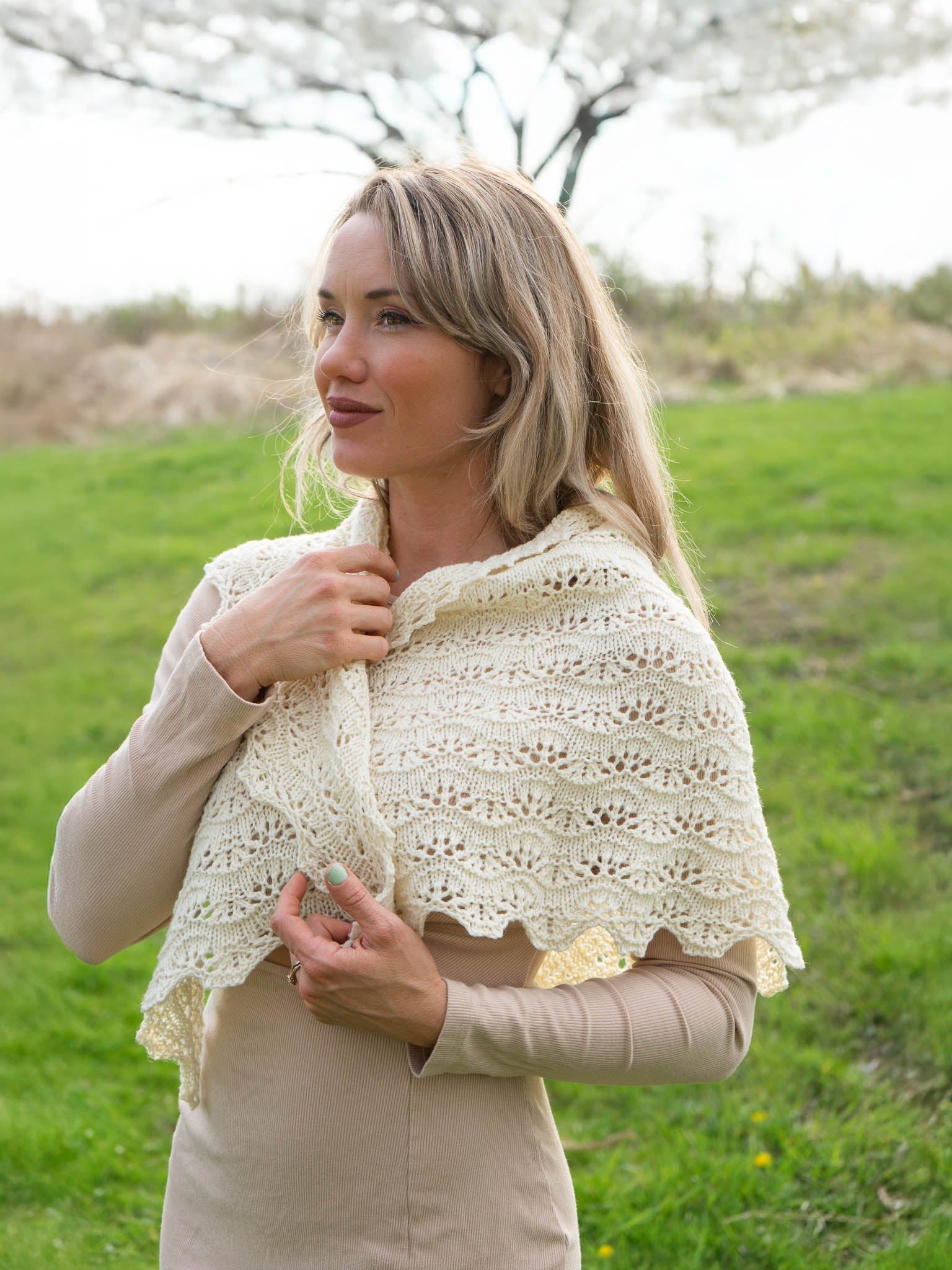 Pollyanna Triangle <br/><small>shawl knitting pattern</small>