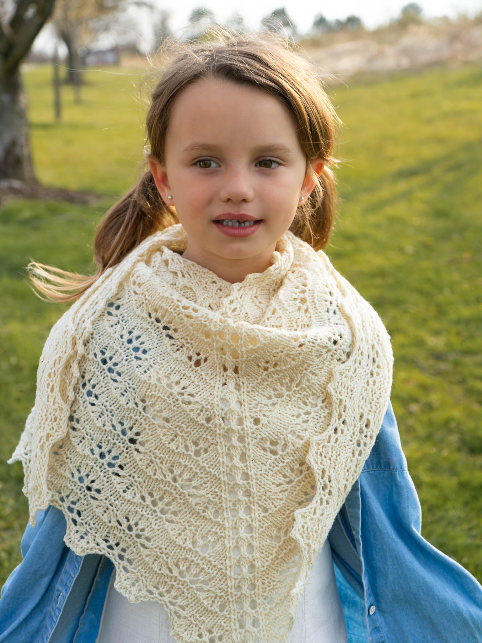 Pollyanna Triangle <br/><small>shawl knitting pattern</small>