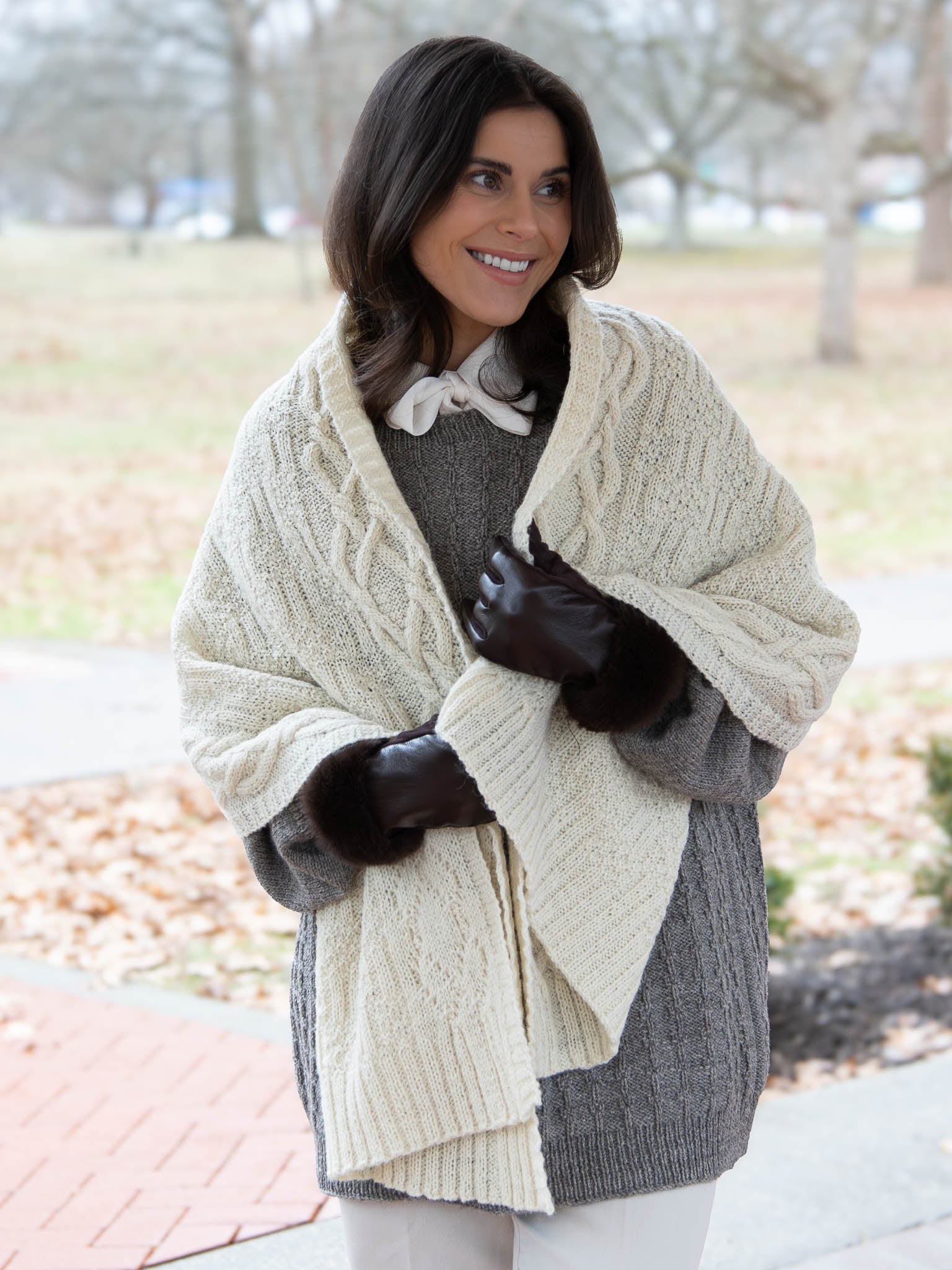Quay Street <br/><small>wrap or blanket knitting pattern</small>
