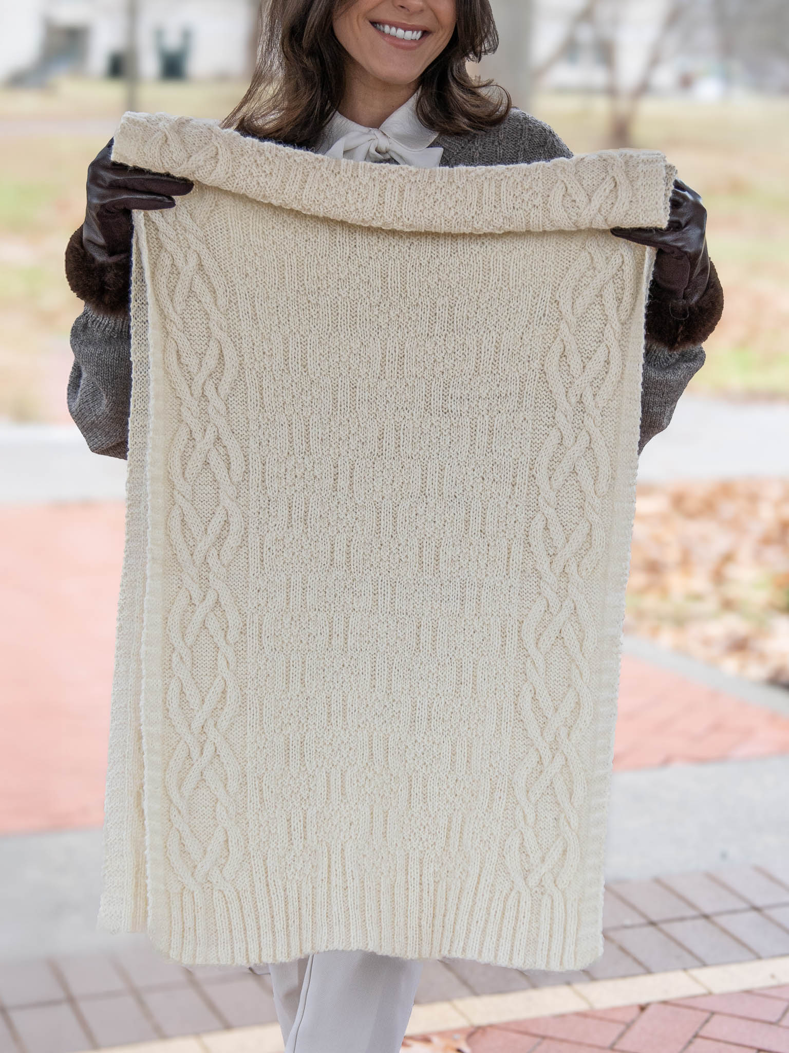 Quay Street <br/><small>wrap or blanket knitting pattern</small>