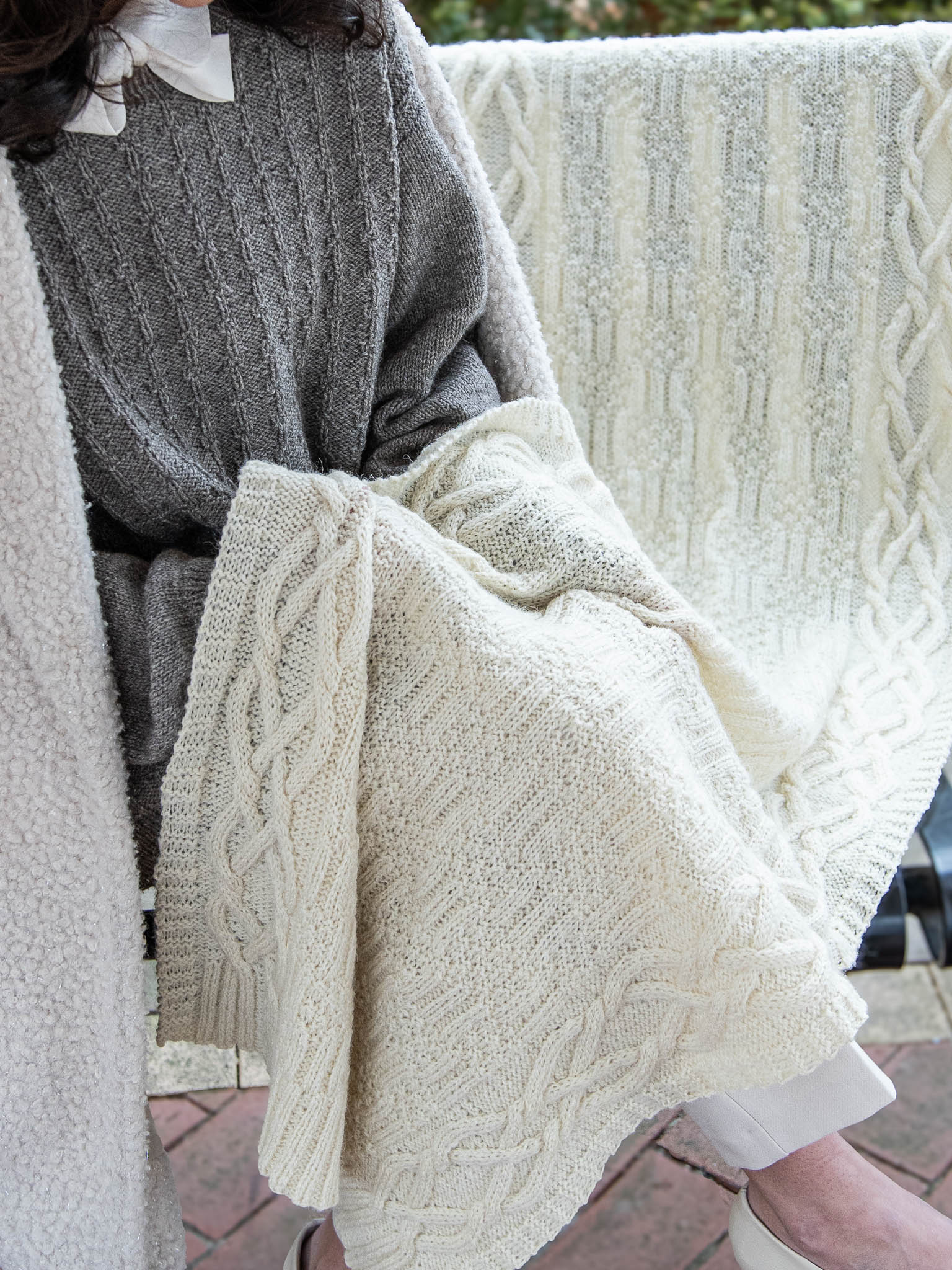 Quay Street <br/><small>wrap or blanket knitting pattern</small>