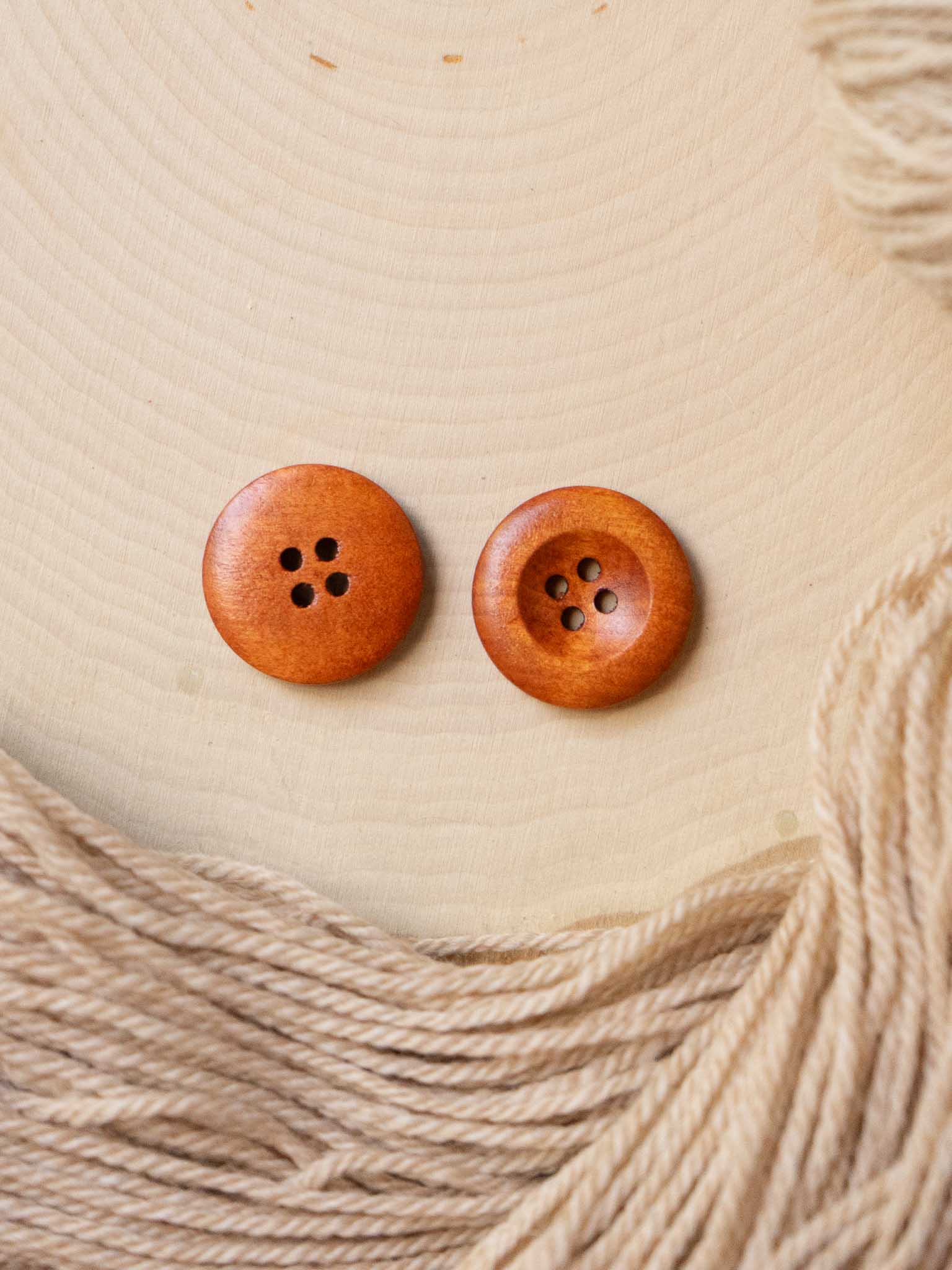 "Redwood" <br/><small>Wooden Button</small>