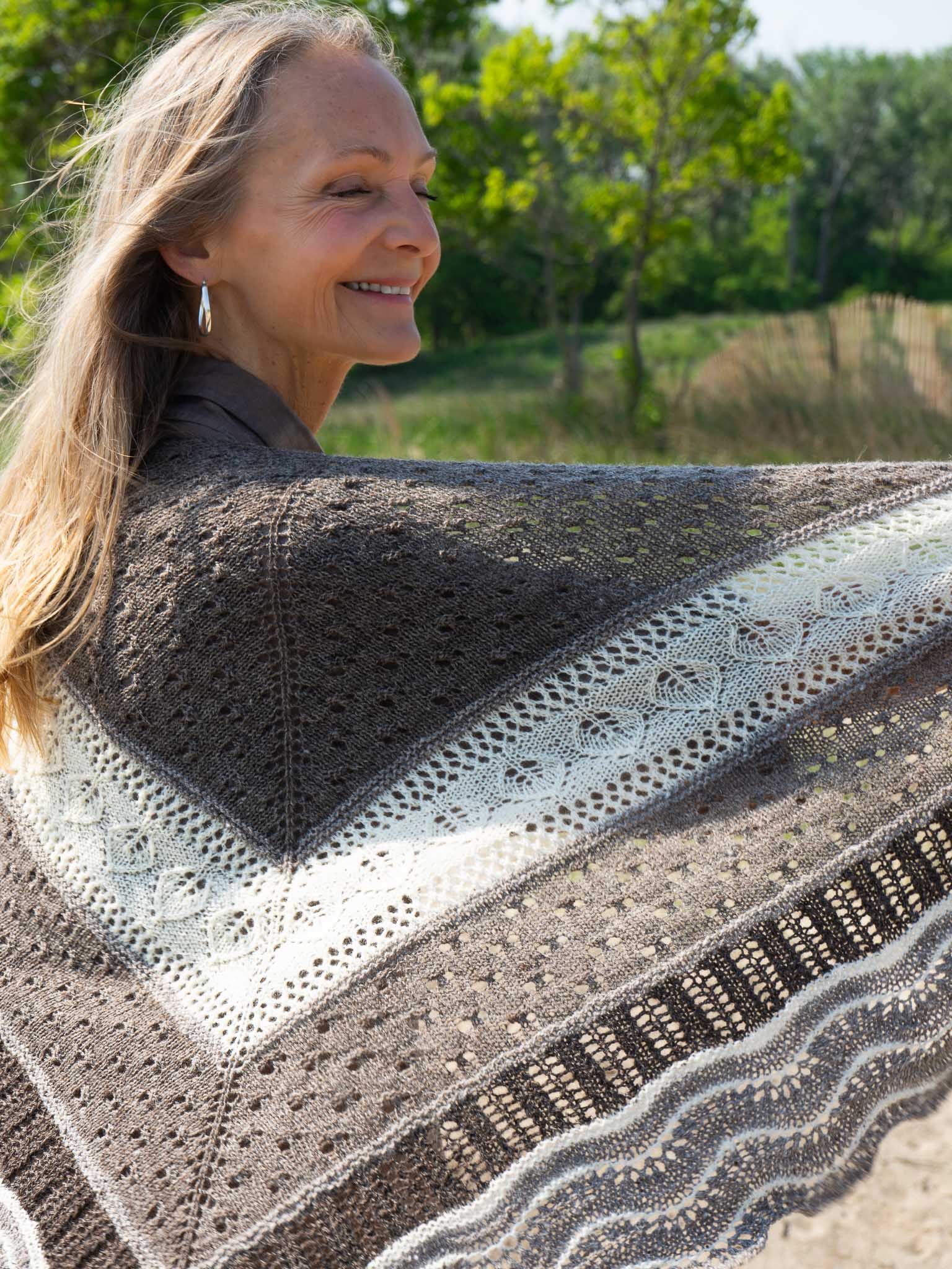 Bellwether Solstice Hap shawl knitting pattern