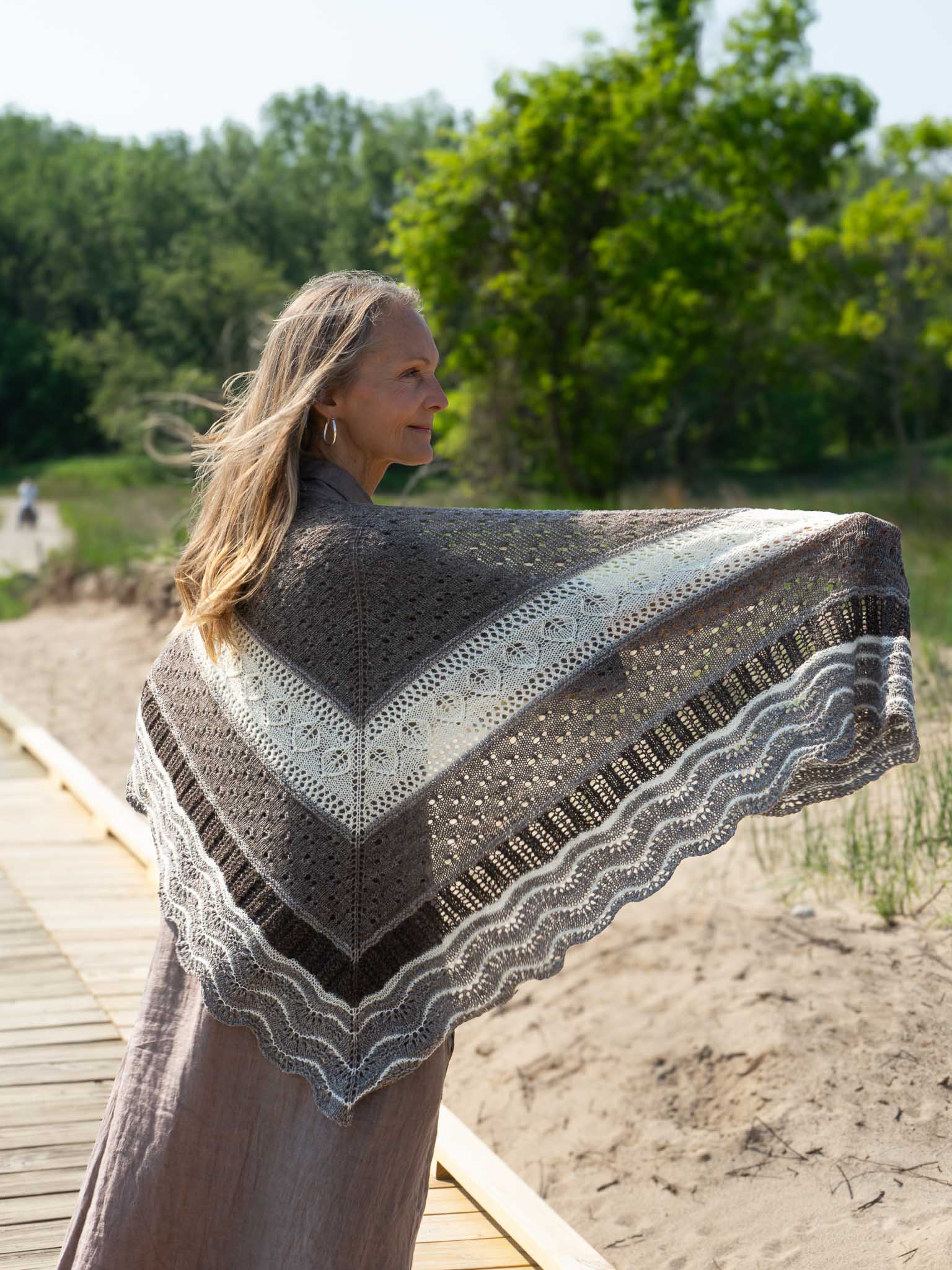 Bellwether Solstice Hap shawl knitting pattern
