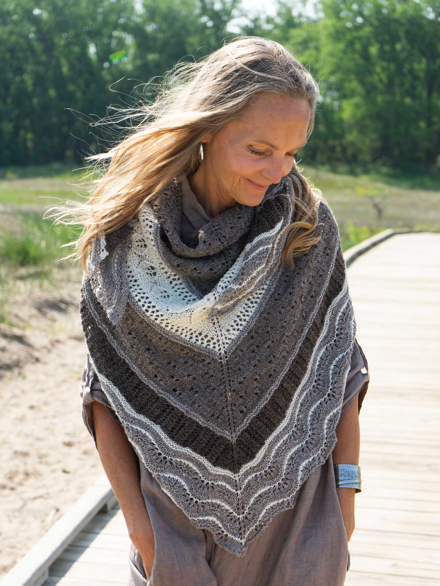 Bellwether Solstice Hap shawl knitting pattern