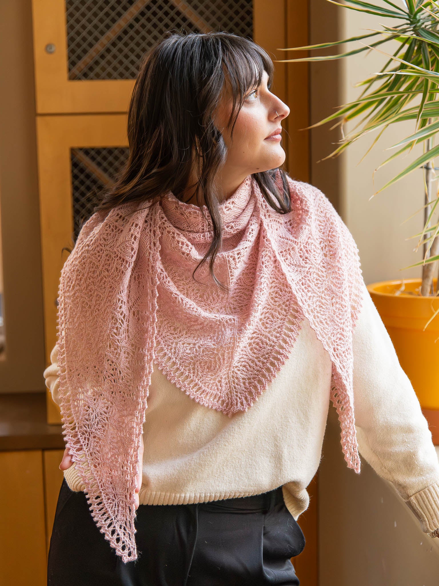 Sakura Fubuki <br/><small> lace shawl knitting pattern</small>
