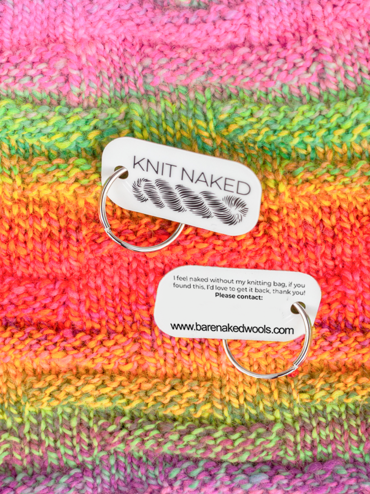 BNW "Knit Naked" Keytag