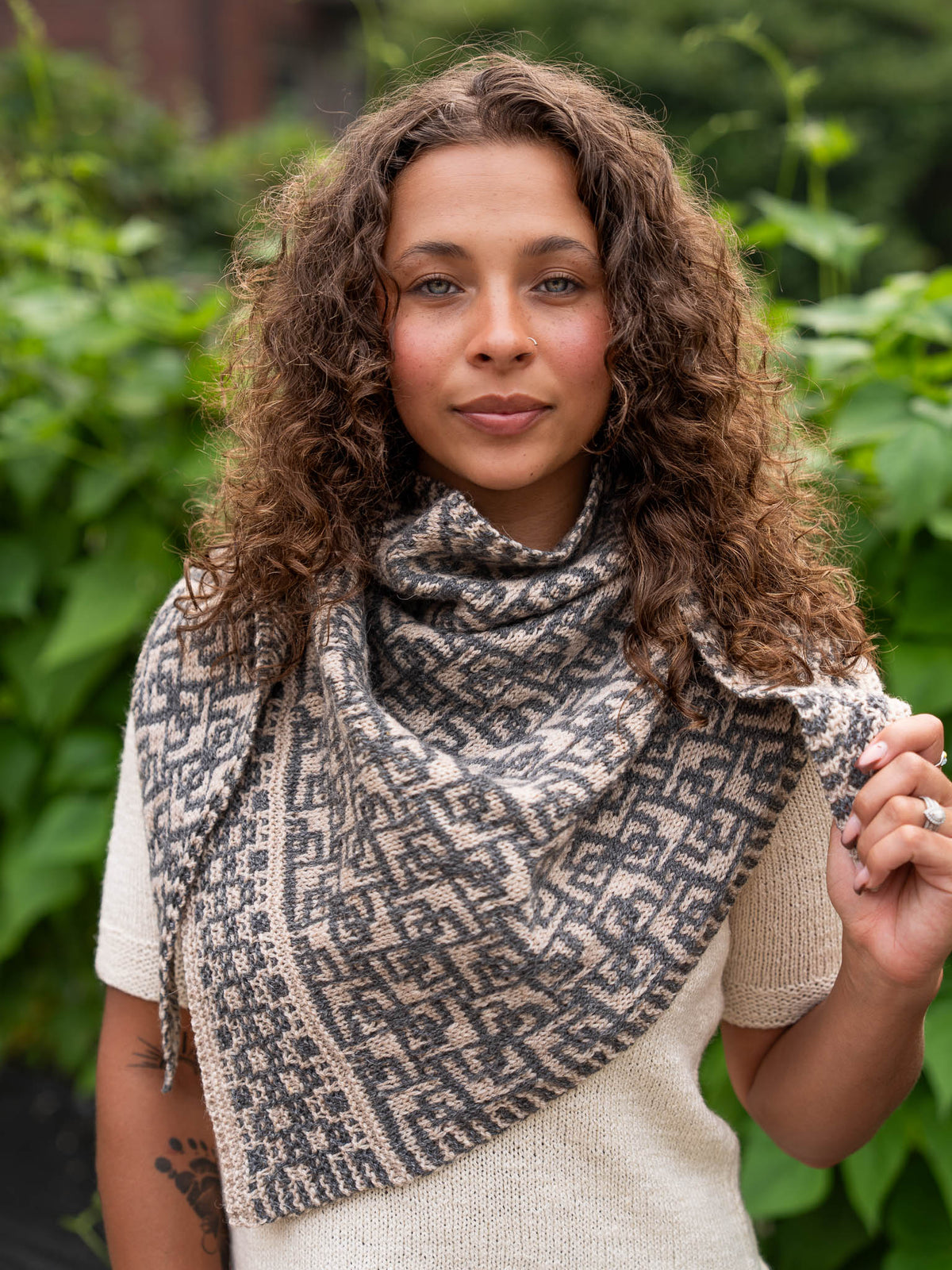 Scribble Shawl<br/><small>shawl knitting pattern</small>