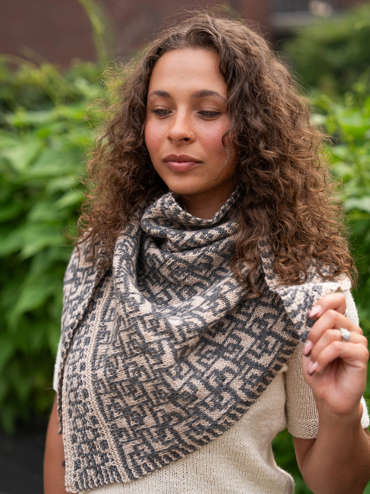 Scribble Shawl<br/><small>shawl knitting pattern</small>