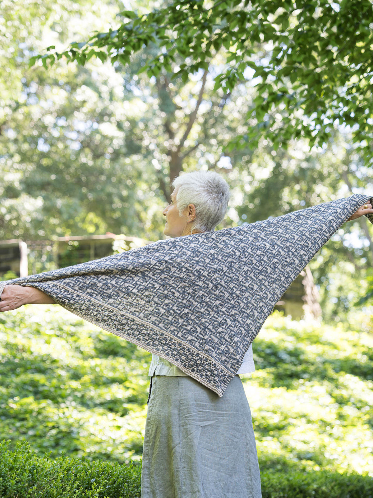 Scribble Shawl<br/><small>shawl knitting pattern</small>