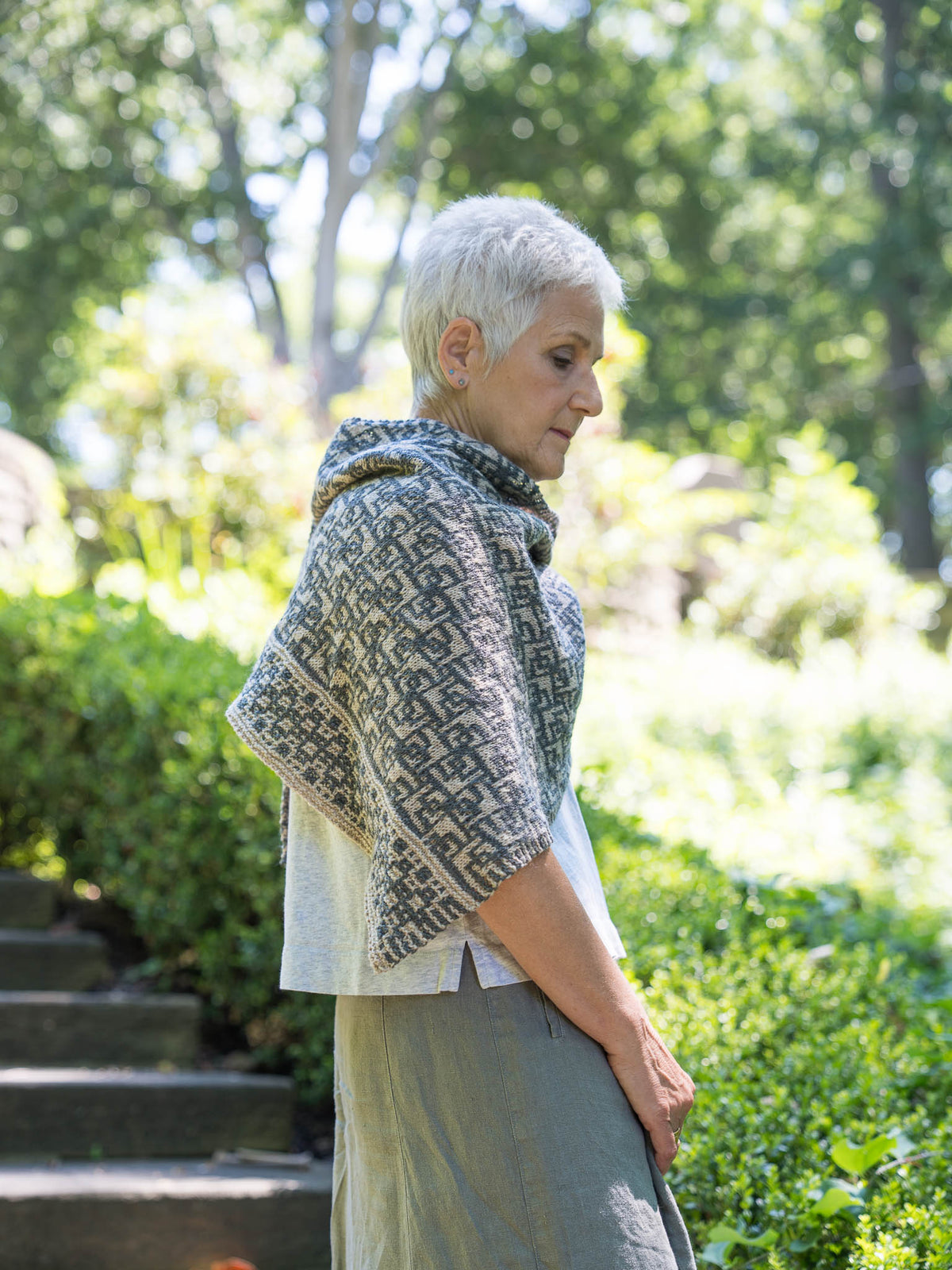 Scribble Shawl<br/><small>shawl knitting pattern</small>