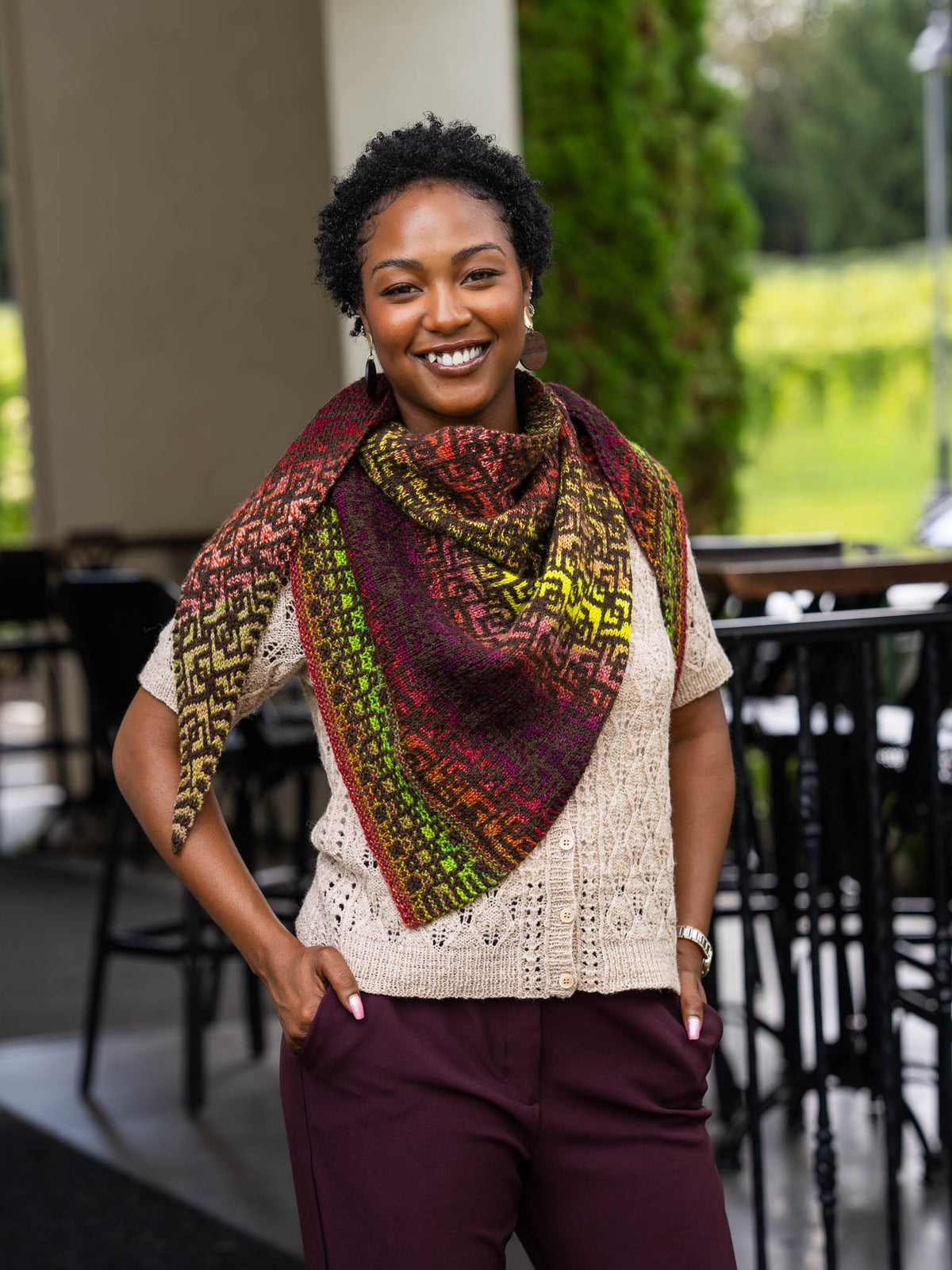 Scribble Shawl<br/><small>shawl knitting pattern</small>