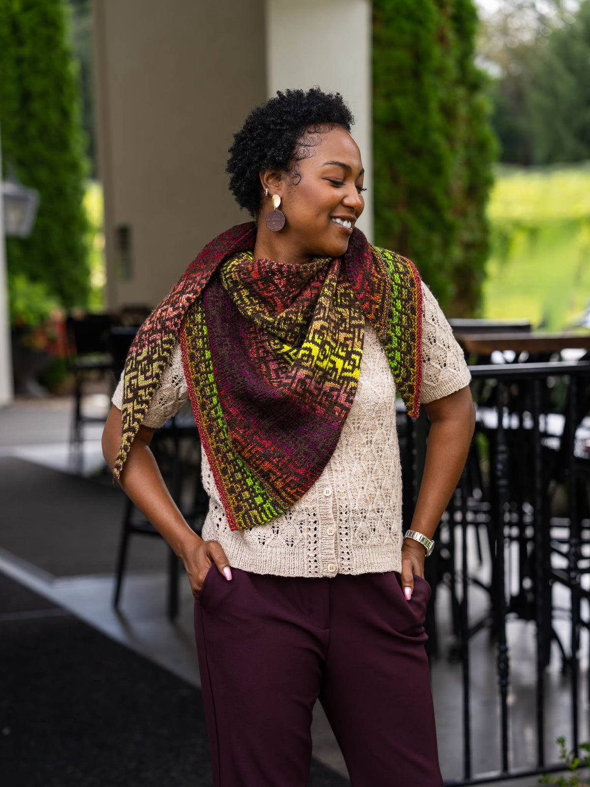 Scribble Shawl<br/><small>shawl knitting pattern</small>