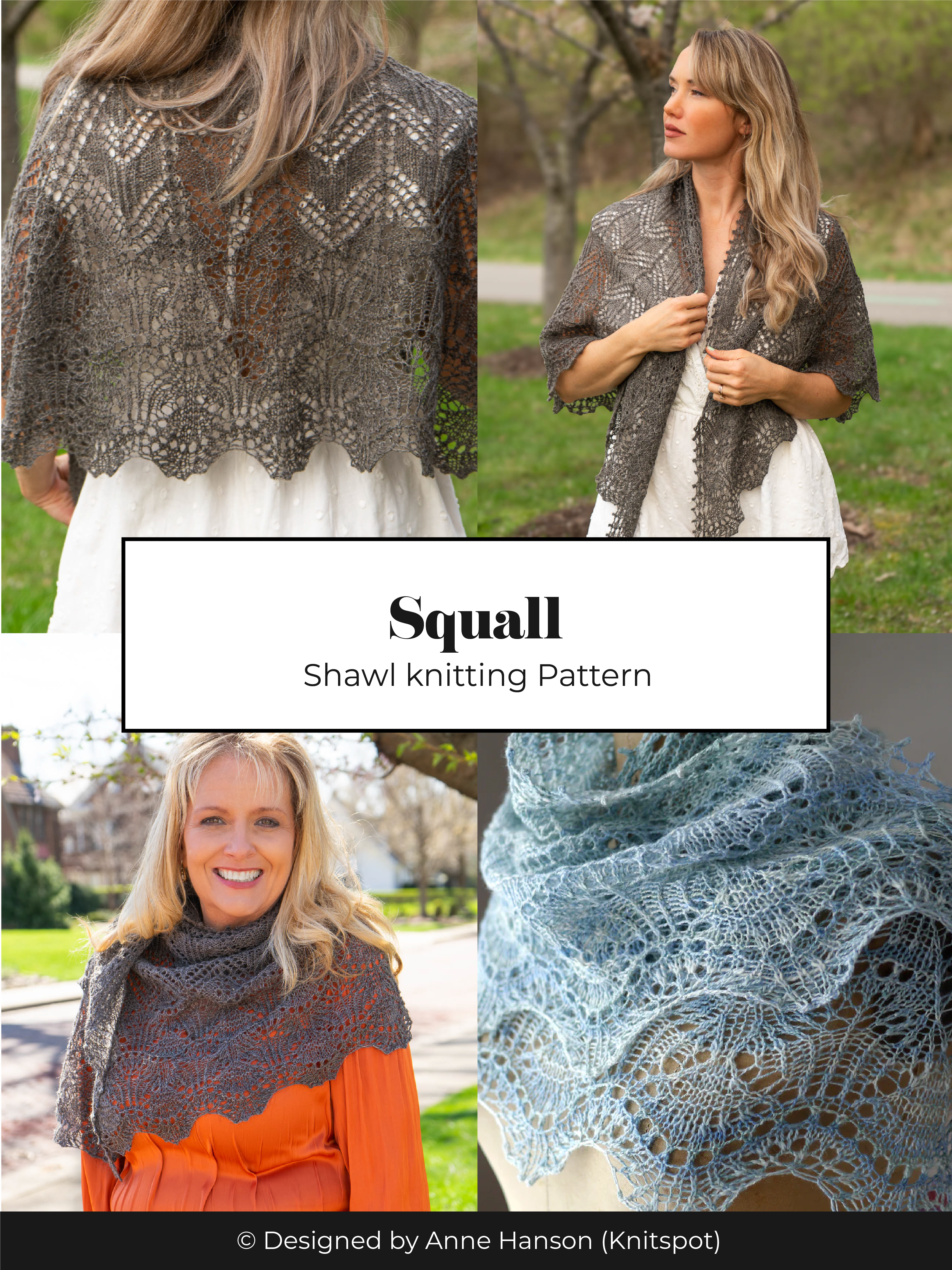 Squall <br/><small> Shawl knitting pattern</small>