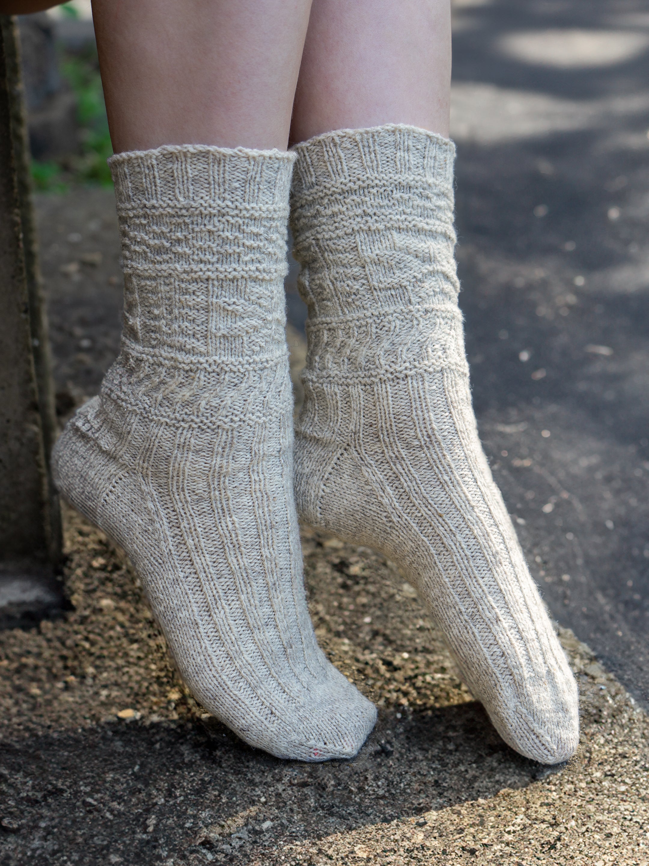 Starfish Gansey Sock <br/><small>knitting pattern</small>