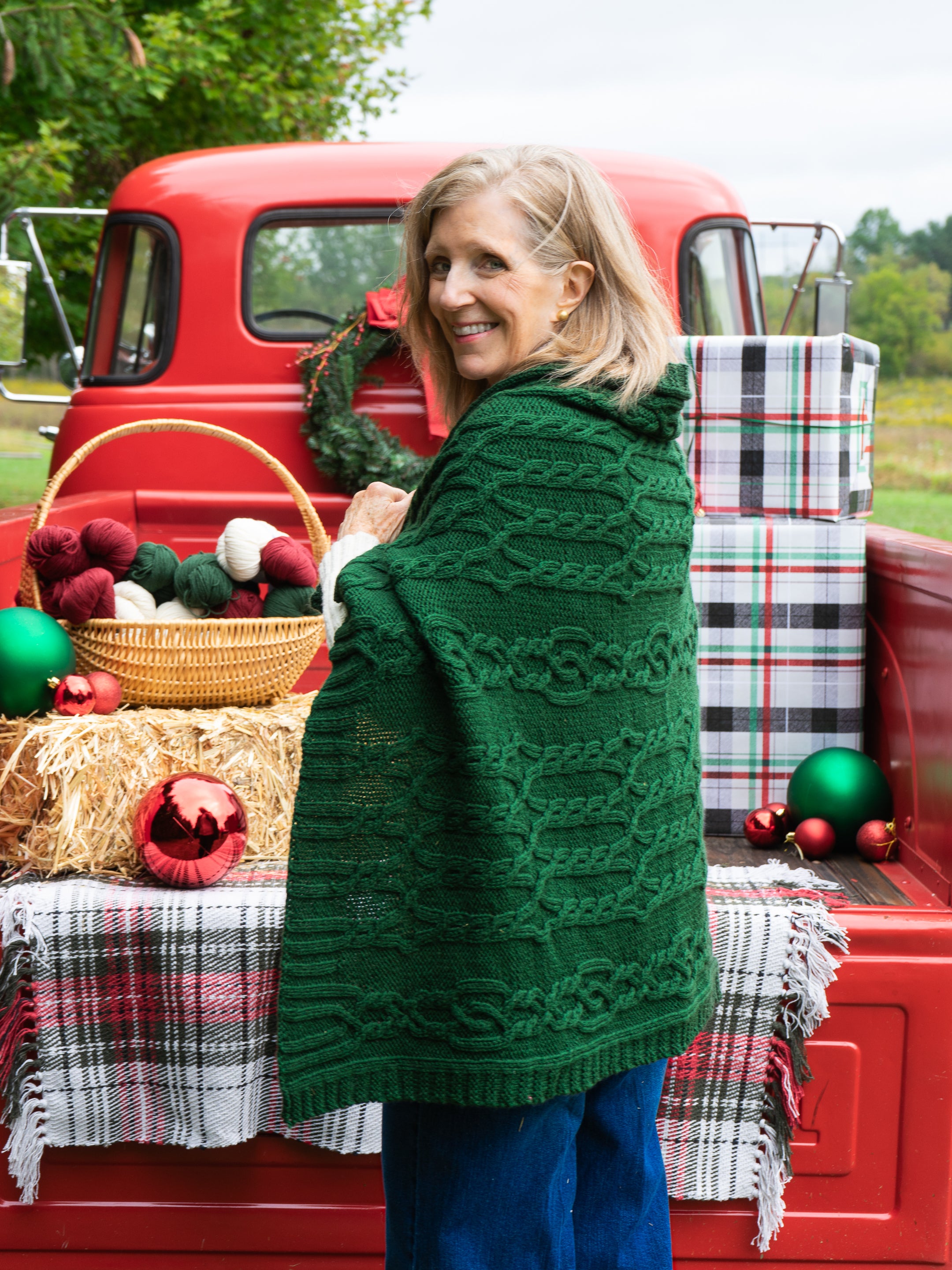 In the Tall Pines Wrap or Blanket <br/><small>knitting pattern</small>