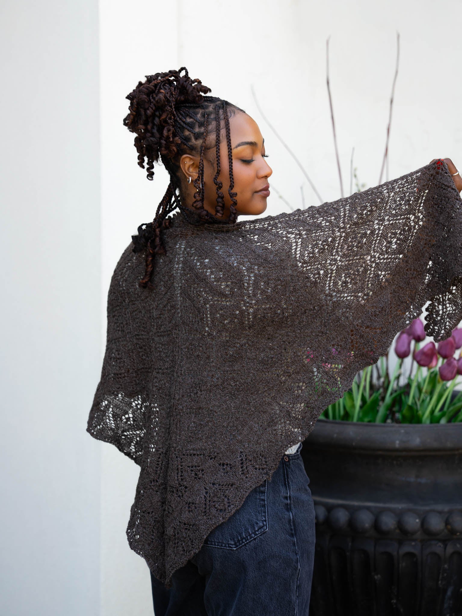 Wasp and Rose Lace Shawl <br/><small>knitting pattern</small>