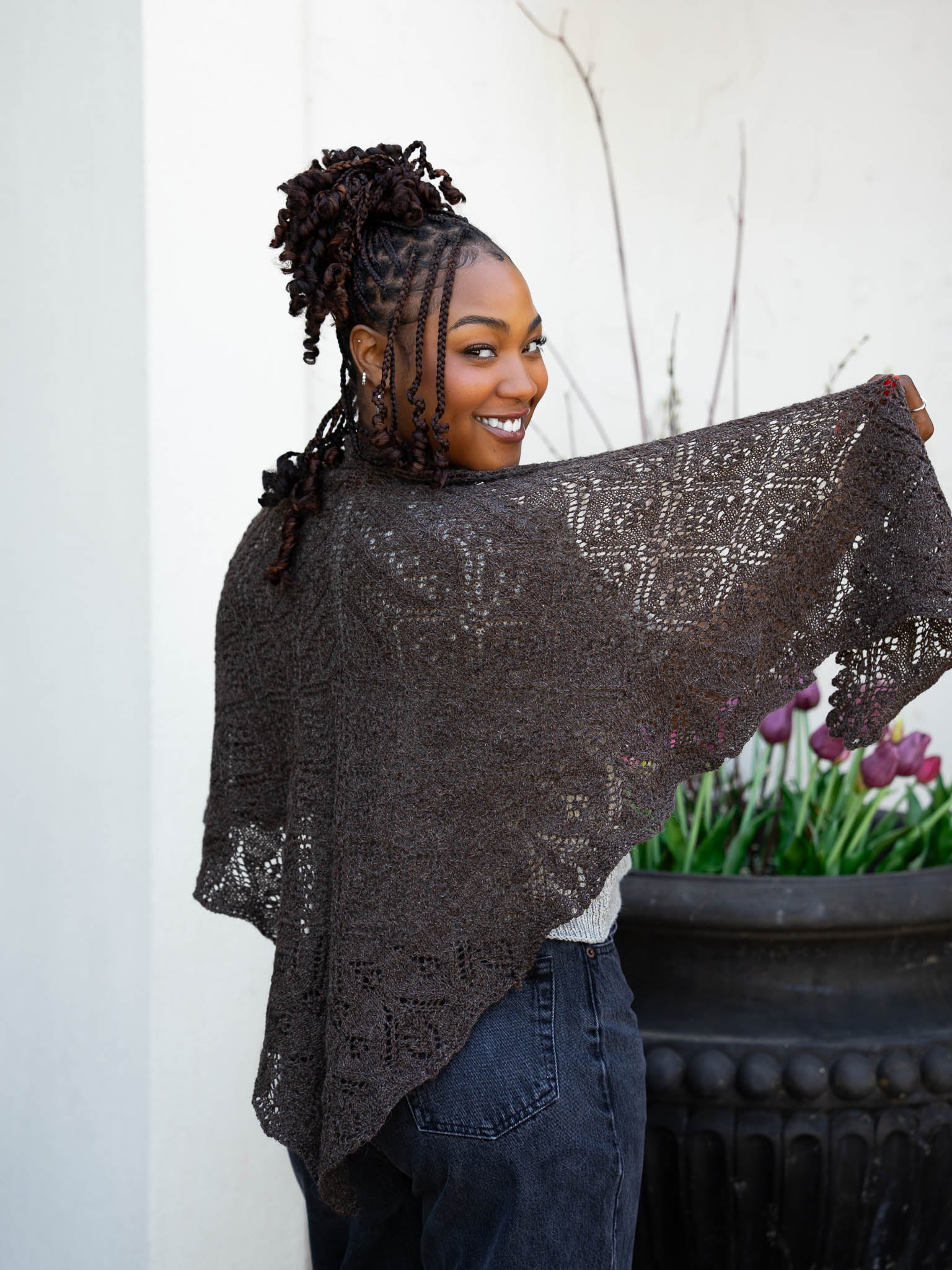 Wasp and Rose Lace Shawl <br/><small>knitting pattern</small>