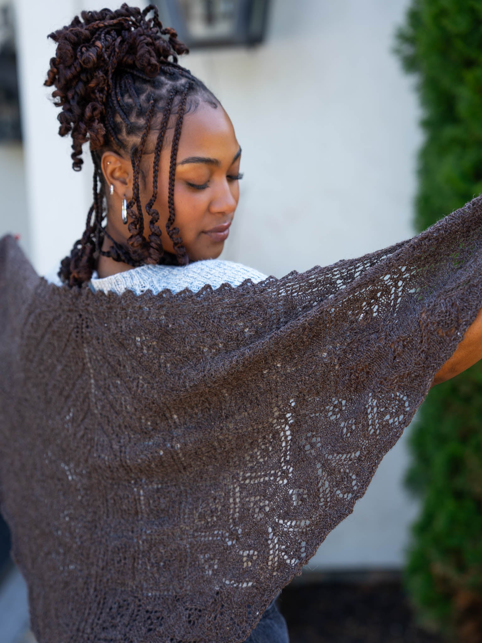 Wasp and Rose Lace Shawl <br/><small>knitting pattern</small>