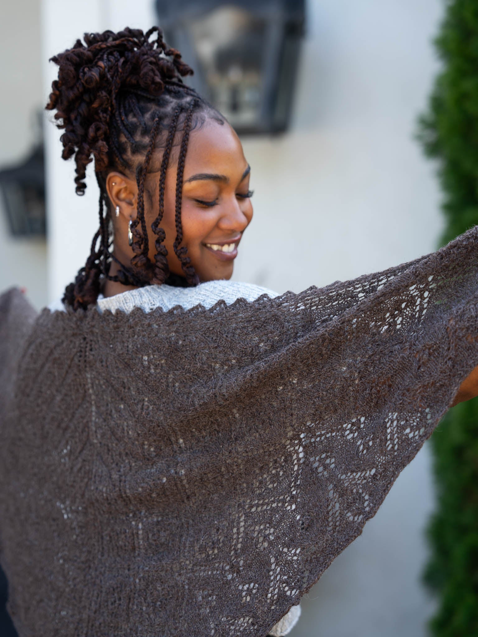 Wasp and Rose Lace Shawl <br/><small>knitting pattern</small>