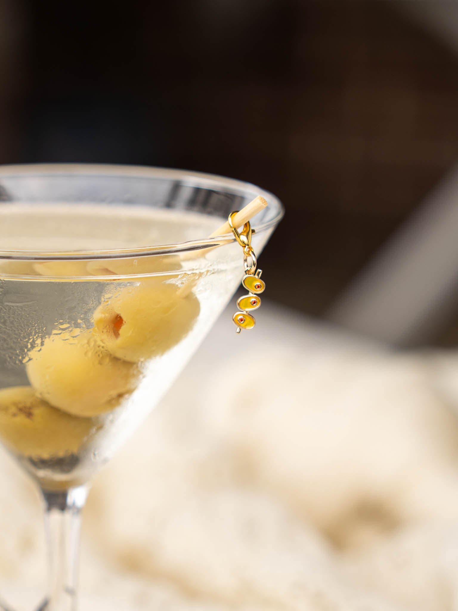 Martini Olive Stitch Markers