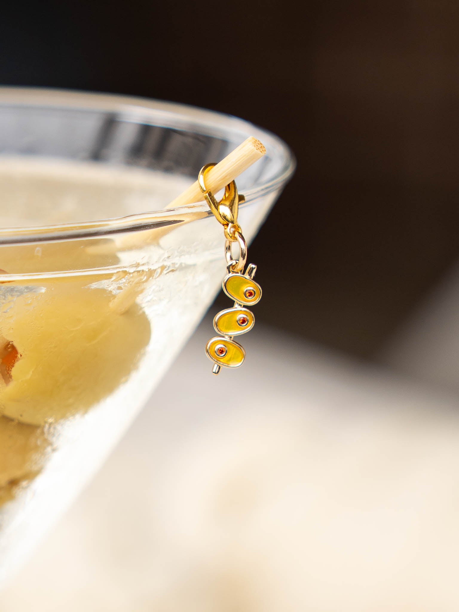 Martini Olive Stitch Markers