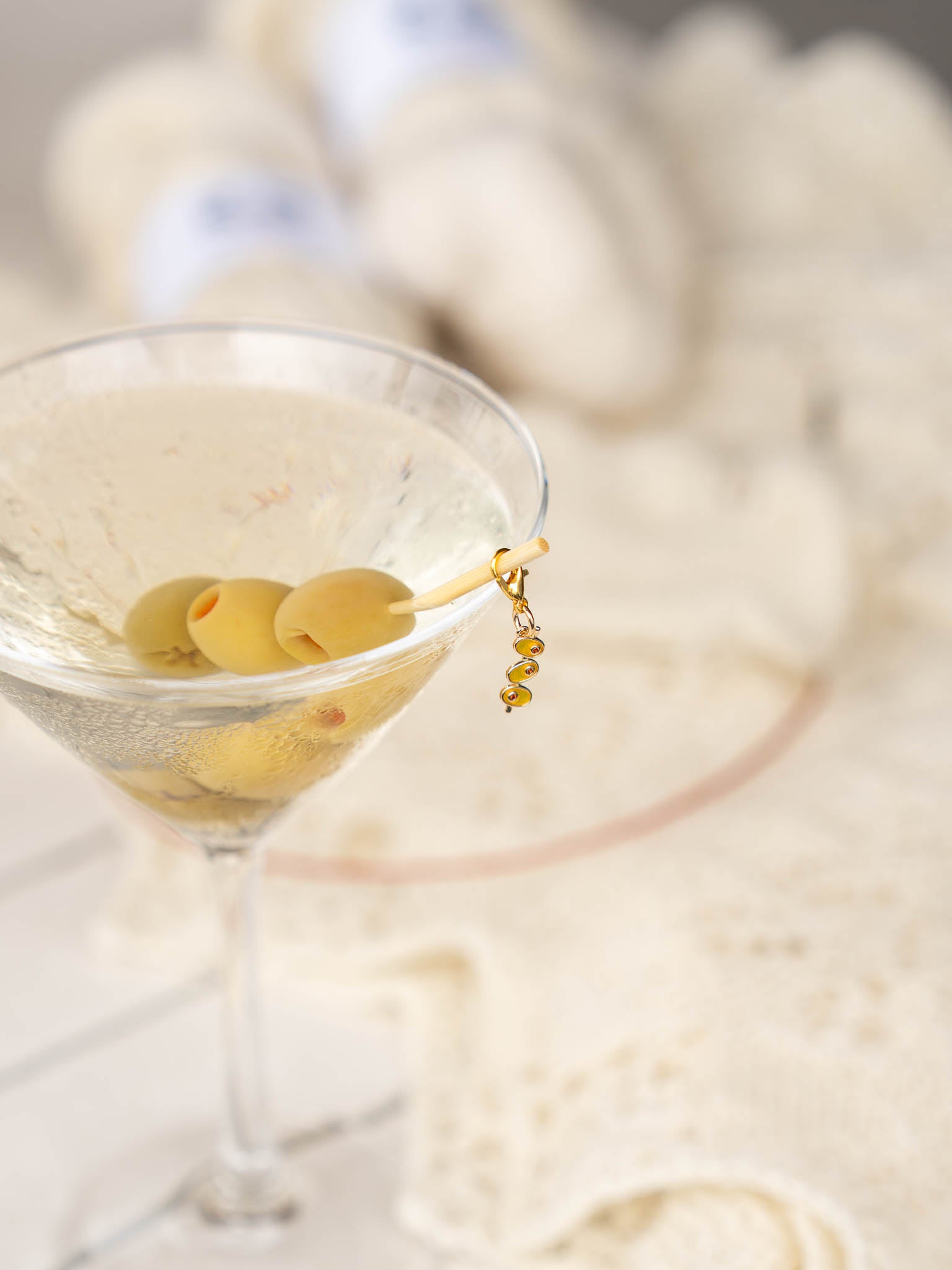 Martini Olive Stitch Markers