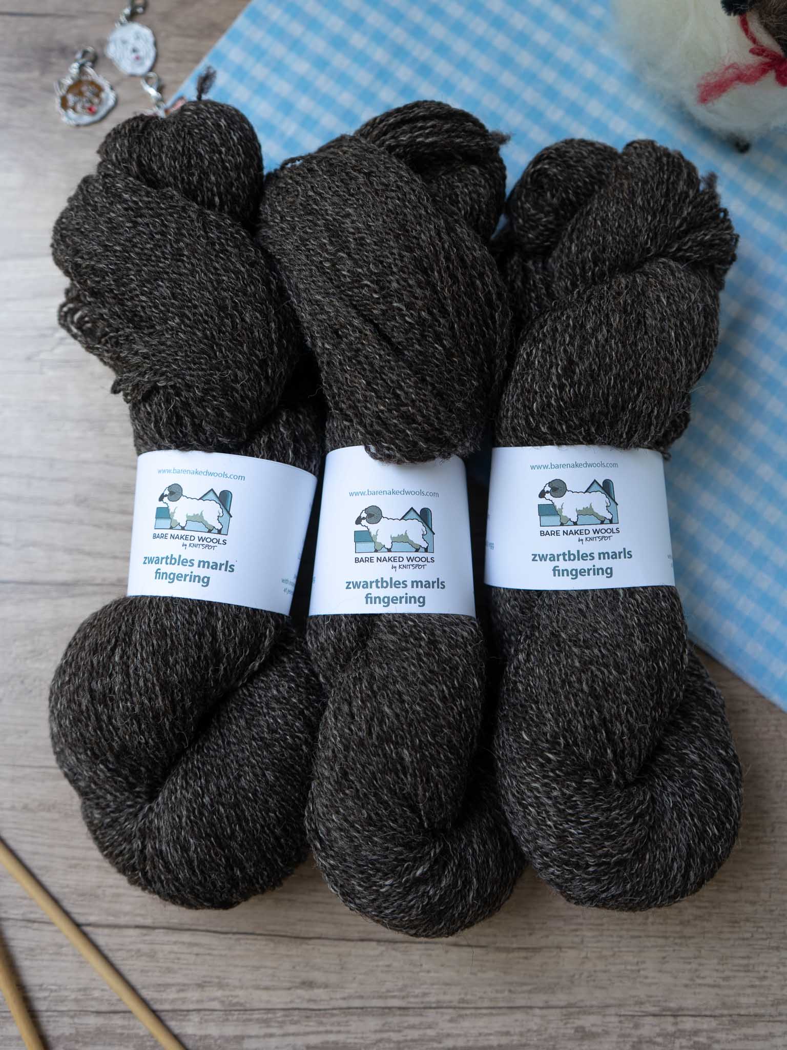 Zwartbles Marls Fingering<br><small>80/20% zwartbles/alpaca</small>