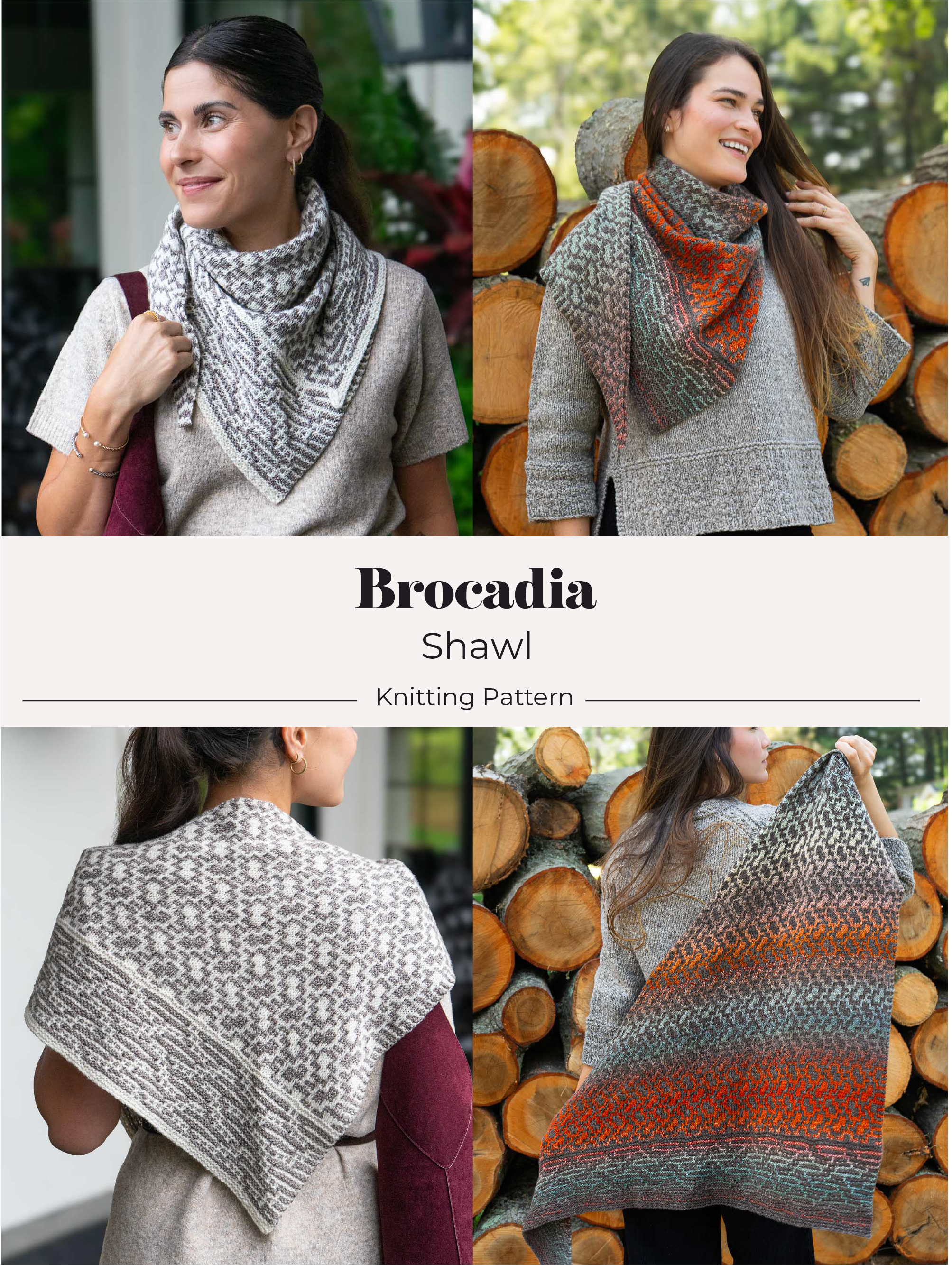 Brocadia<br/><small>shawl knitting pattern</small>