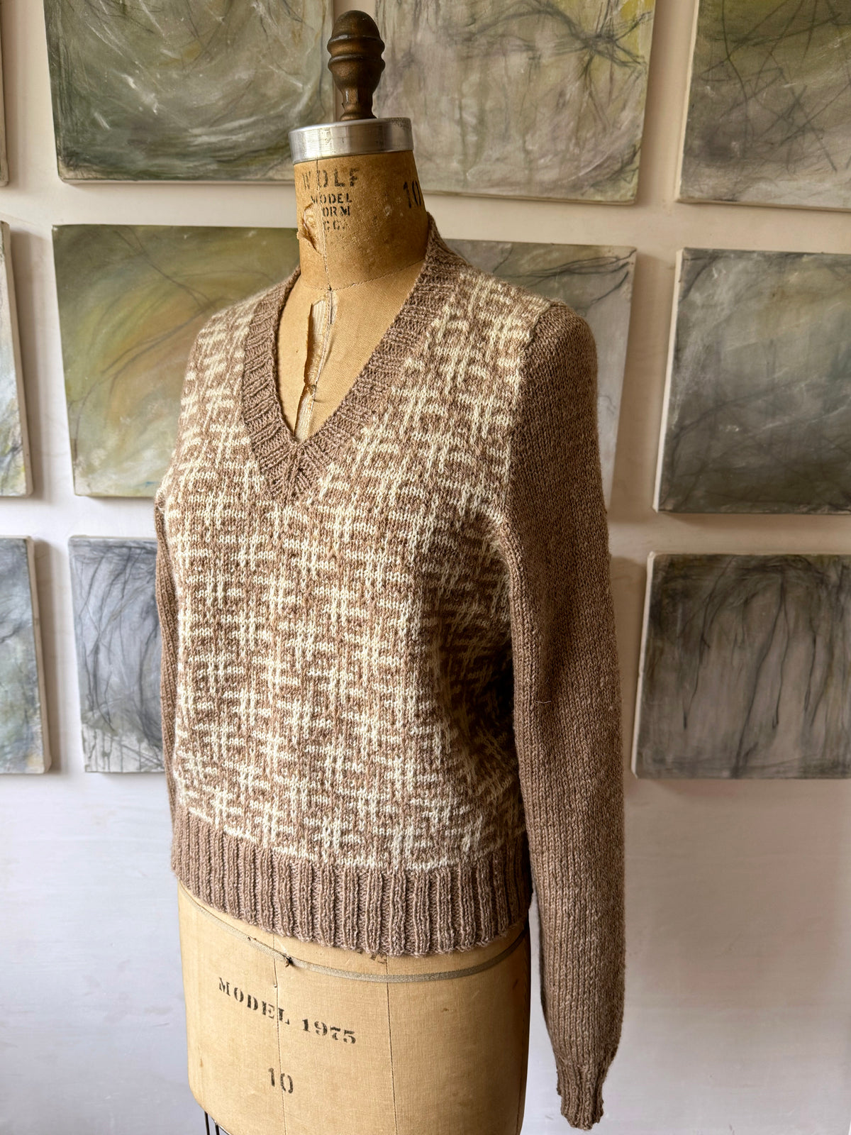 Hatterist Pullover or Vest <br/><small>sweater knitting pattern</small>