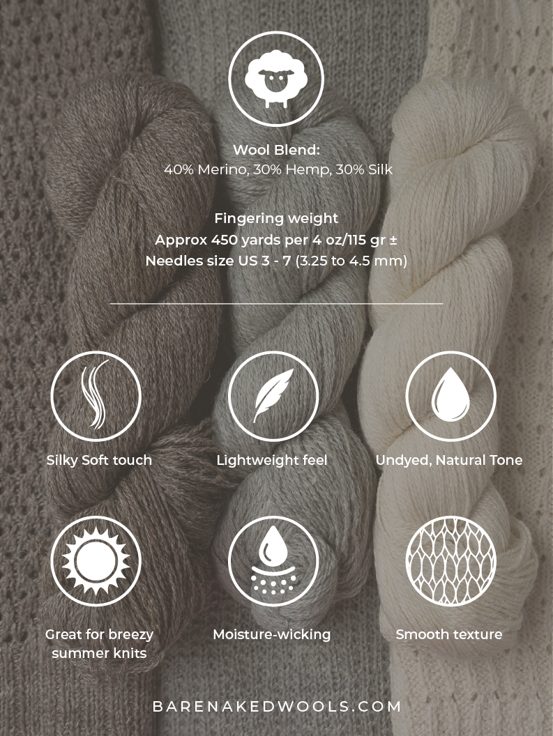 Hempshaugh 2.0 Fingering <br><small>merino, hemp & silk</small>