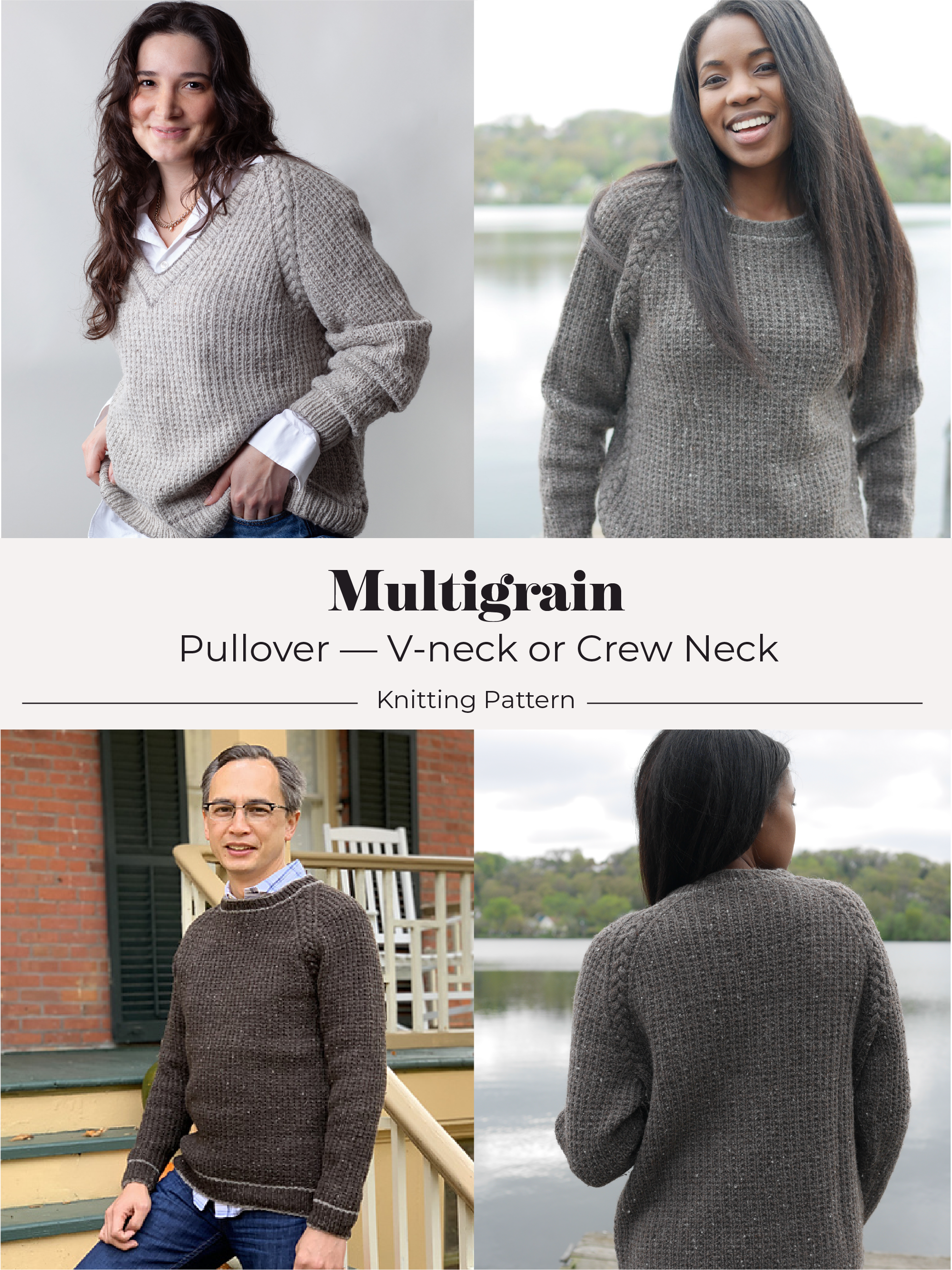 Multigrain pullover <br/><small>knitting pattern</small>