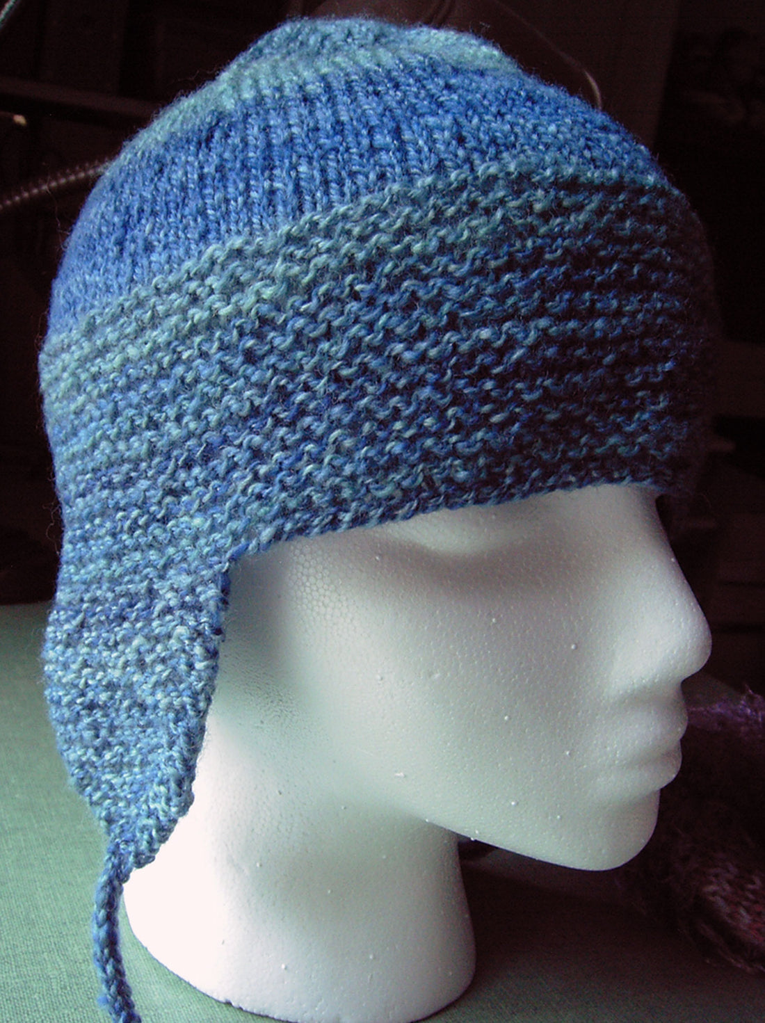 Two Needle Hat Pattern Four Way, Two Needle Hat knitting pattern